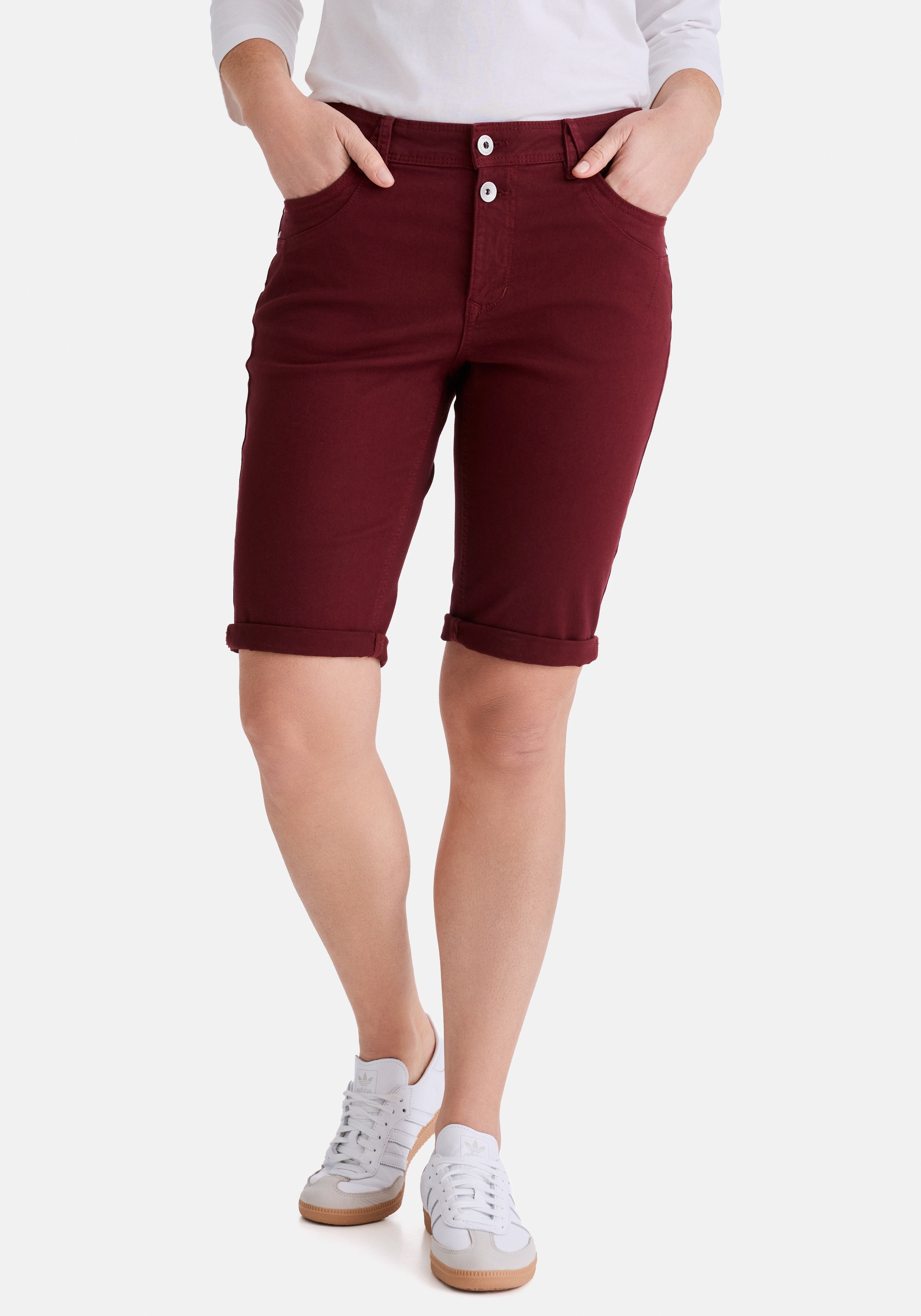 STOOKER WOMEN "KORFU Bermuda Boyfriend Fit" Bermuda 5-Pocket Boyfriend Fit Power Stretch für Damen