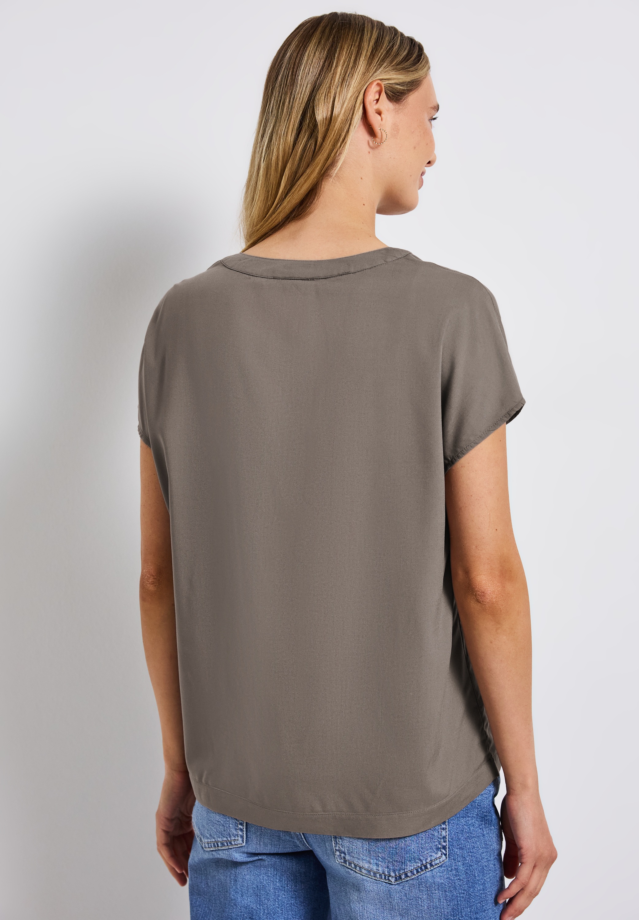STREET ONE Kurzarmbluse, aus softer Viskose günstig online kaufen