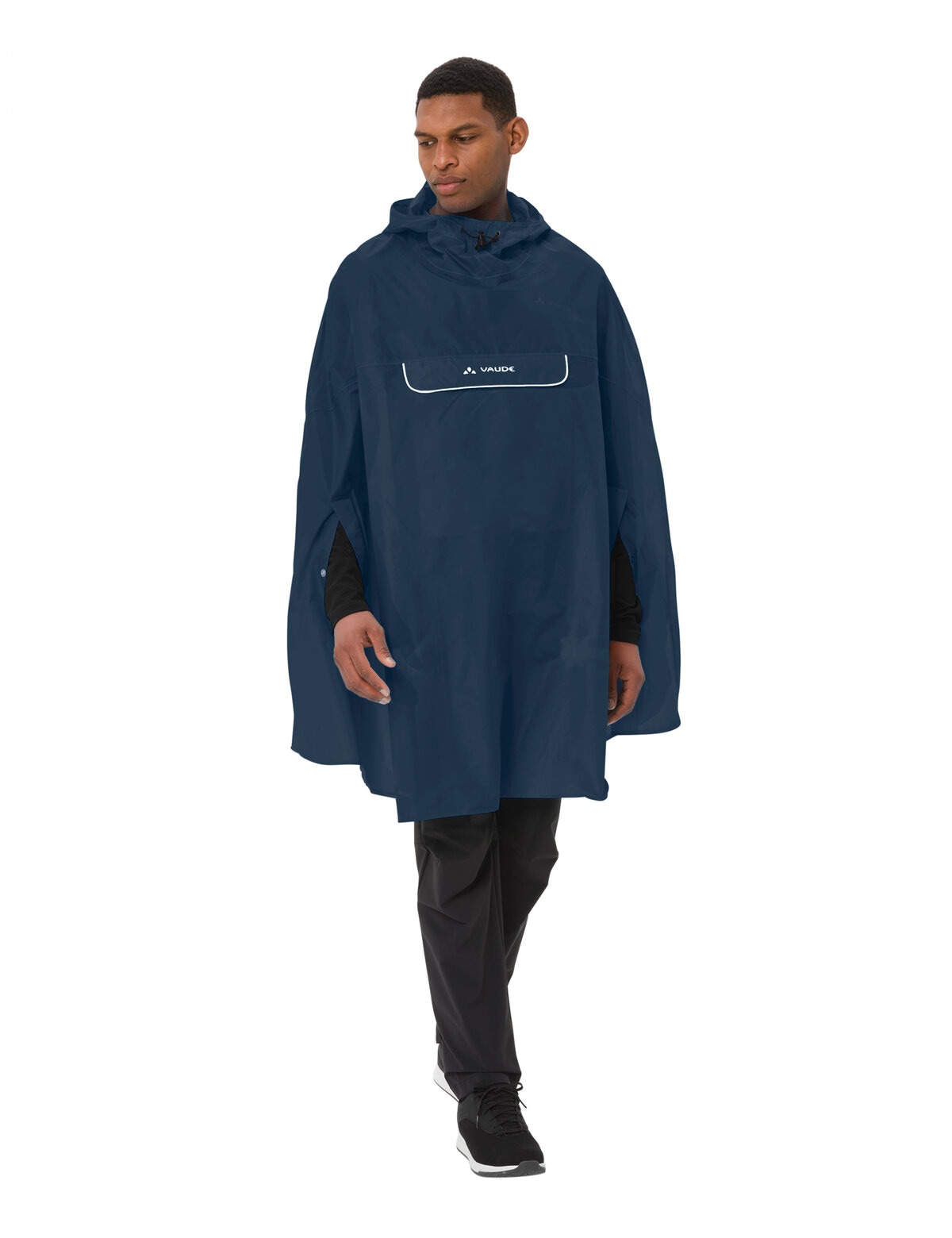 VAUDE Regenponcho »VALDIPINO PONCHO« für Radsport und Outdoor-Aktivitäten, leichtes Material