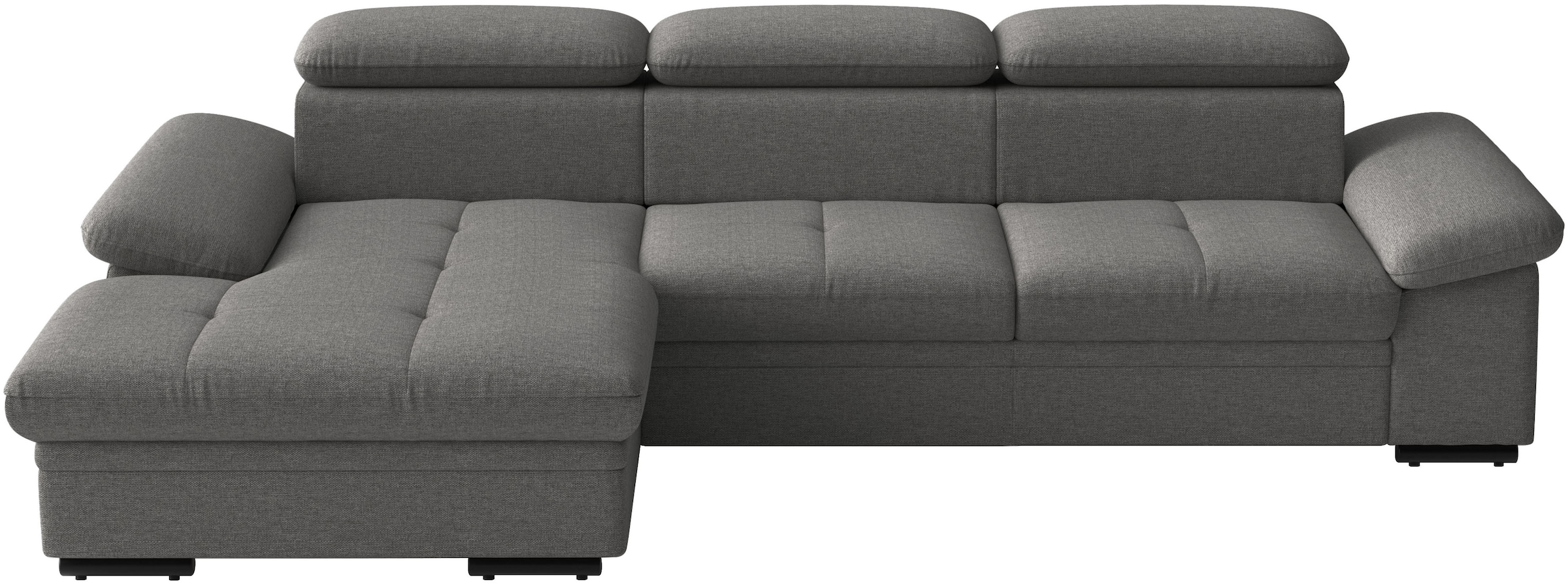sit&more Ecksofa "Viola L-Form, B: 260 cm, Arm- & Kopfteilverstellung" optional Schlaffunktion,inkl Armteil- & Kopfteilverstellung