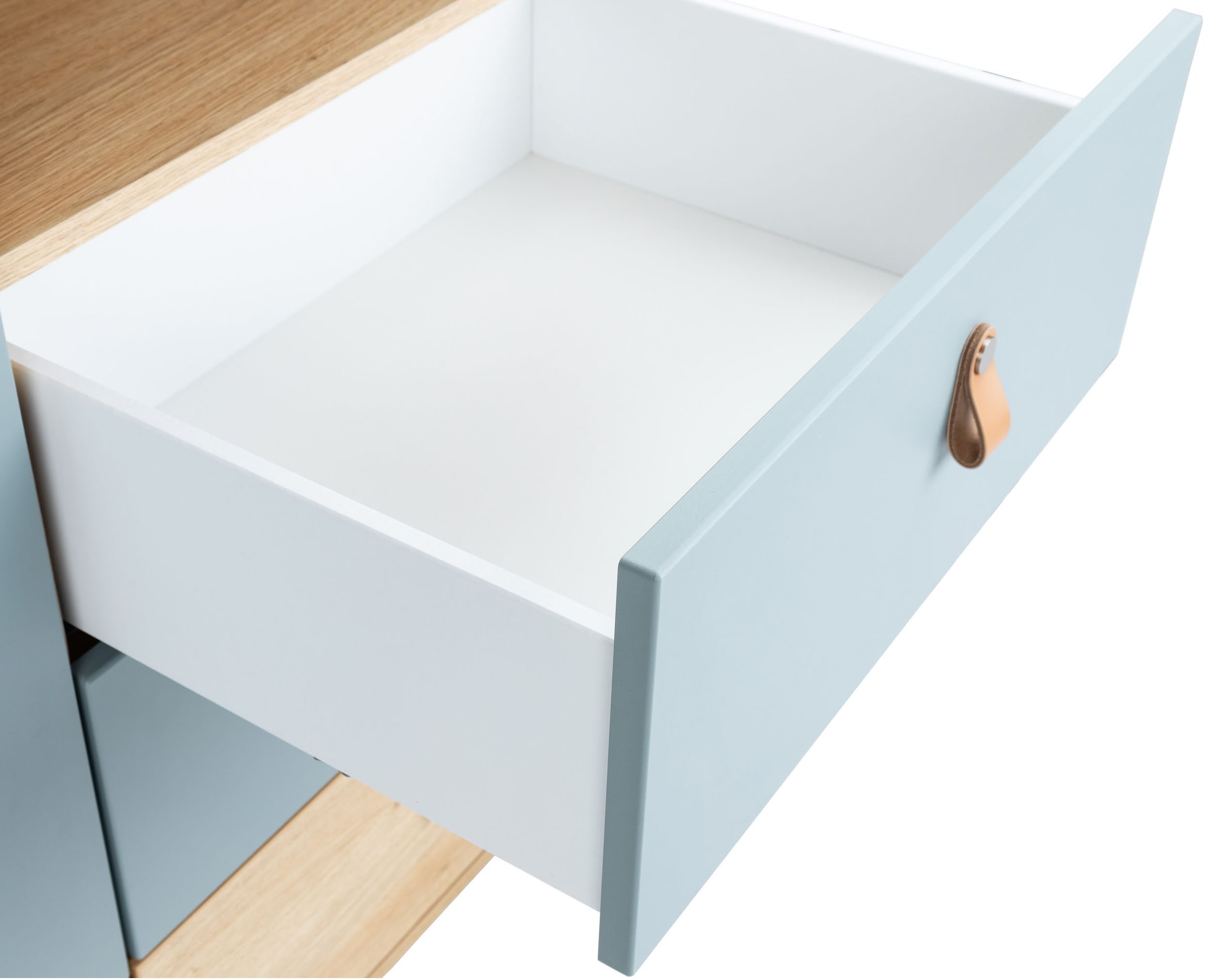 arthur berndt Babyzimmer-Komplettset »Babyzimmer-Set »Roofy« 3-teilig mit 1-türigem Kleiderschrank«, (Set, 3 tlg., Babymöbel-Set »Roofy« Kleiderschrank,Kinderbett+Wickelkommode)