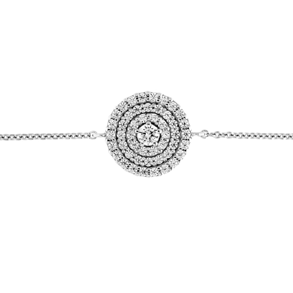 Smart Jewel Armband »rund, Zirkonia Steine, Silber 925«