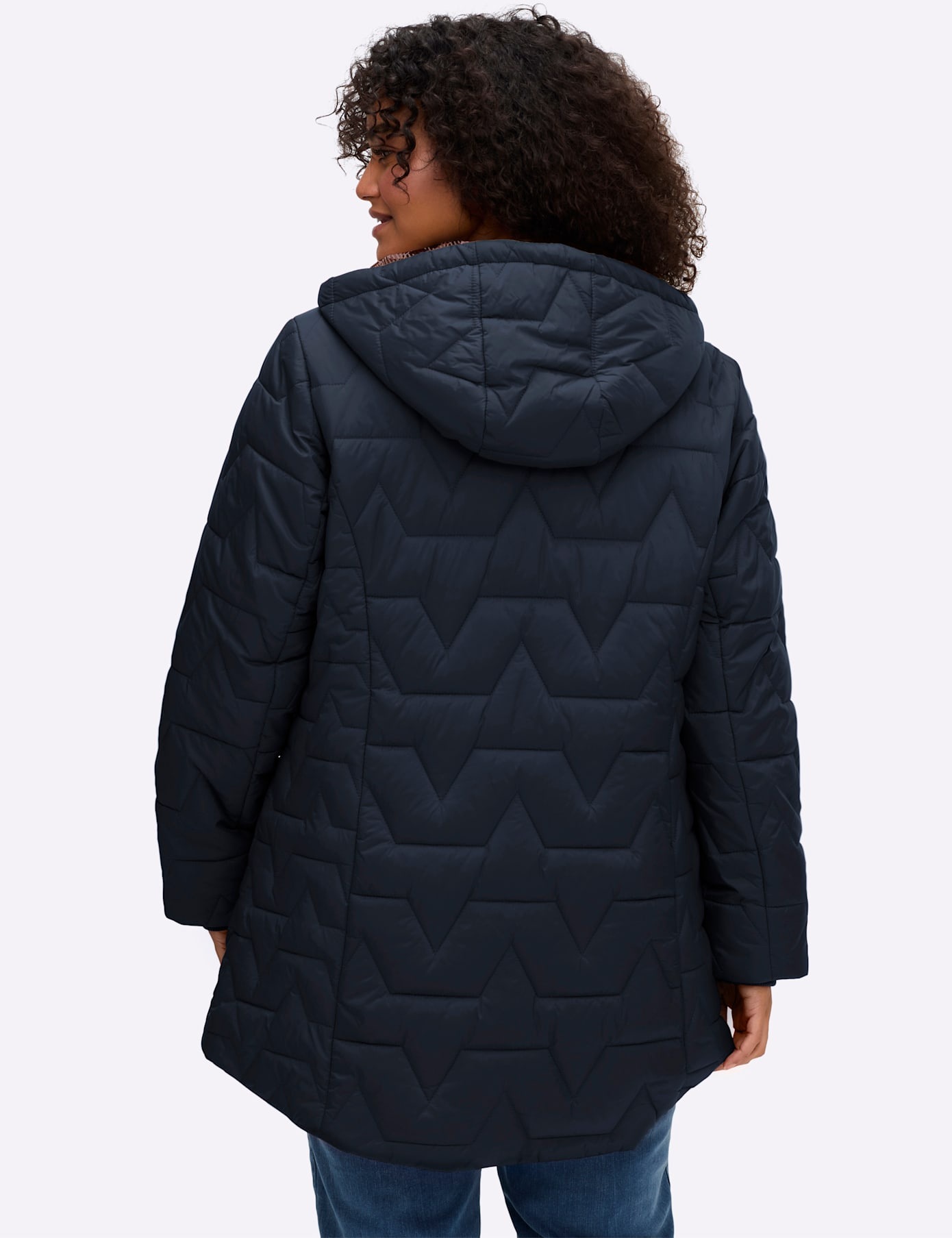 Sheego Steppjacke mit Kapuze günstig online kaufen