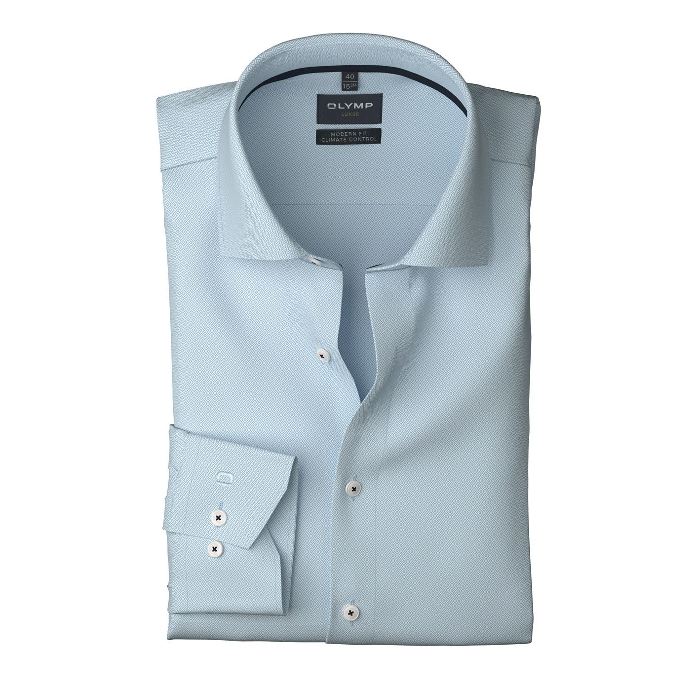 Thumbnail - OLYMP Langarmhemd "Luxor" Climate Control, modern fit, Businesshemd, Global Kentkragen