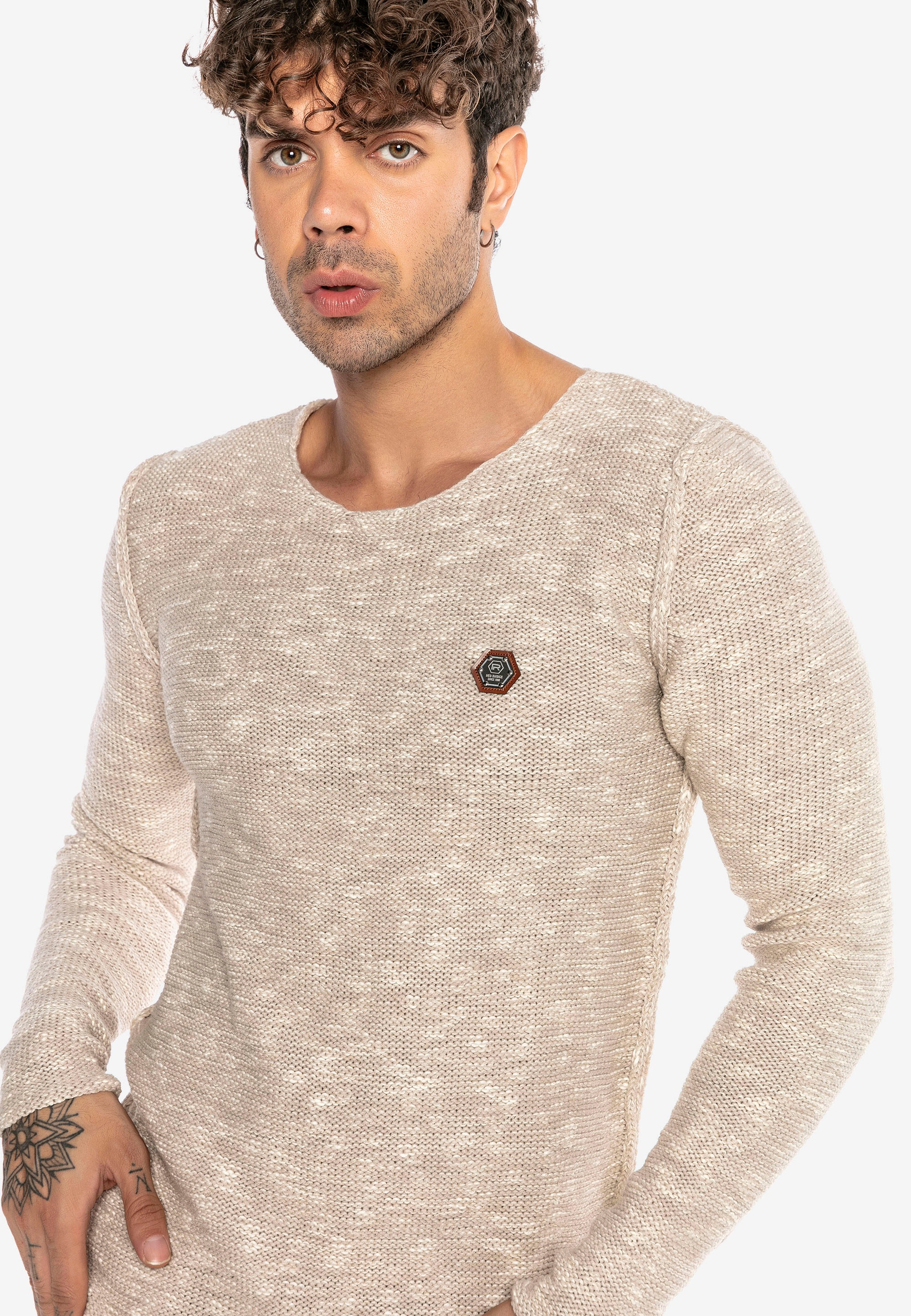 RedBridge Strickpullover »Lakewood«, im Holzfäller-Look
