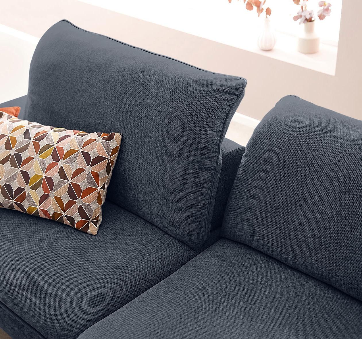 W.SCHILLIG Ecksofa »enjoy&MORE, mit tollem Sitzkomfort, elegant und bequem, L-Form«, mit Sitztiefenverstellung, Füße silber matt, Breite 294 cm