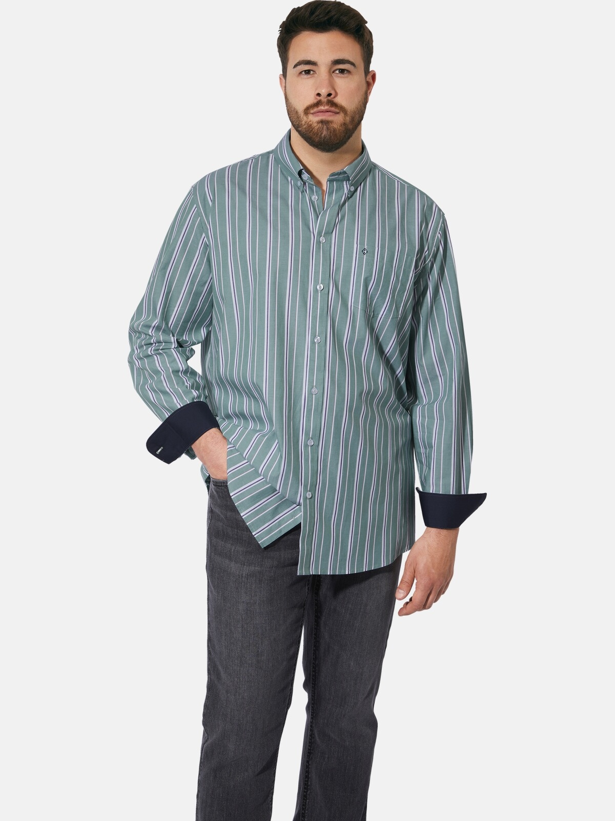 Charles Colby Langarmhemd "Doppelpack Hemd DUKE FERDINARUS" 2 aus pflegelei günstig online kaufen