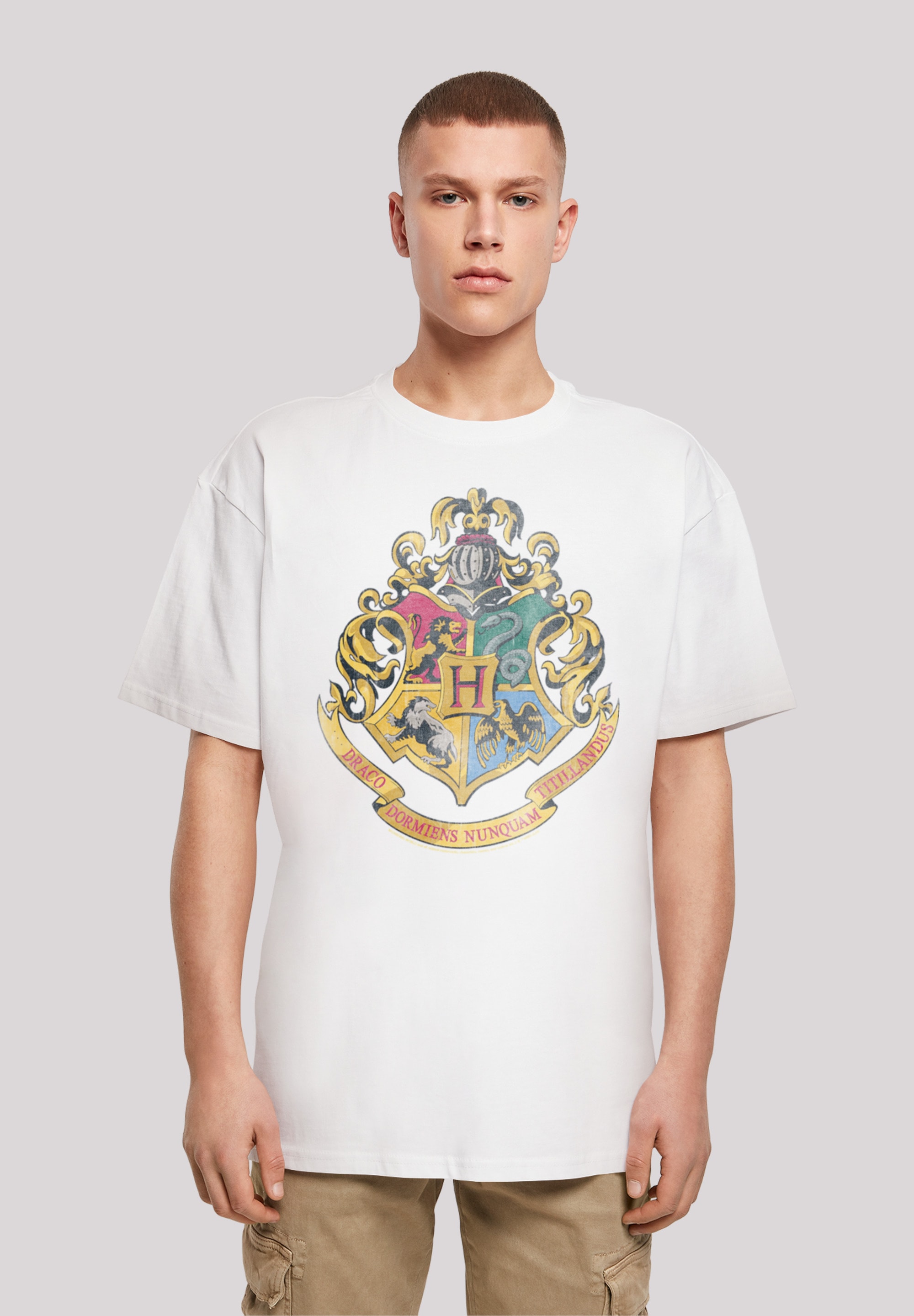 T-Shirt »Harry Potter Distressed Hogwarts Crest«, Print