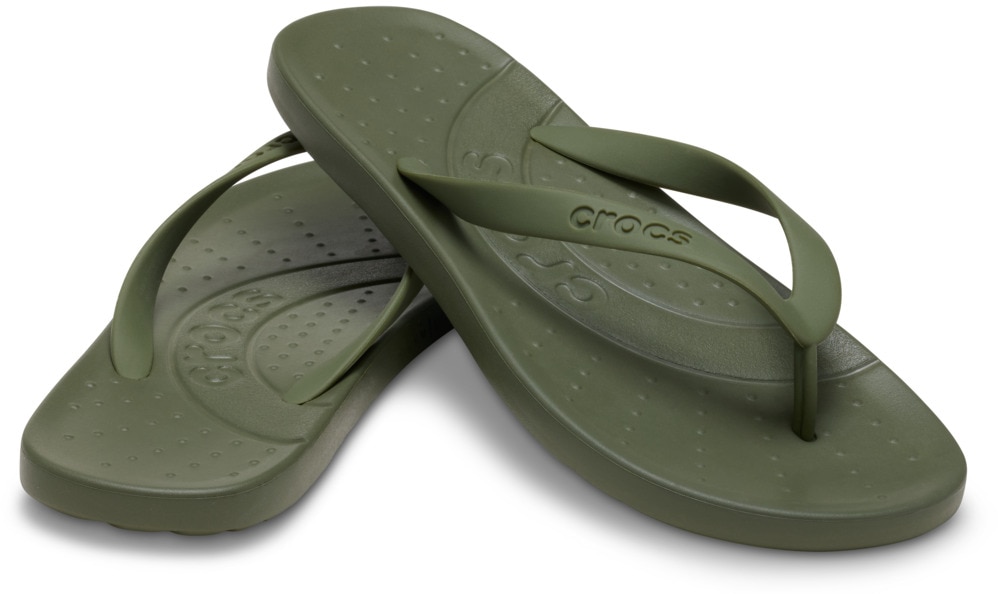 Crocs Zehentrenner »Crocs Flip«, Badeschuh, Sandale, Sommerschuh mit weichem Zehensteg