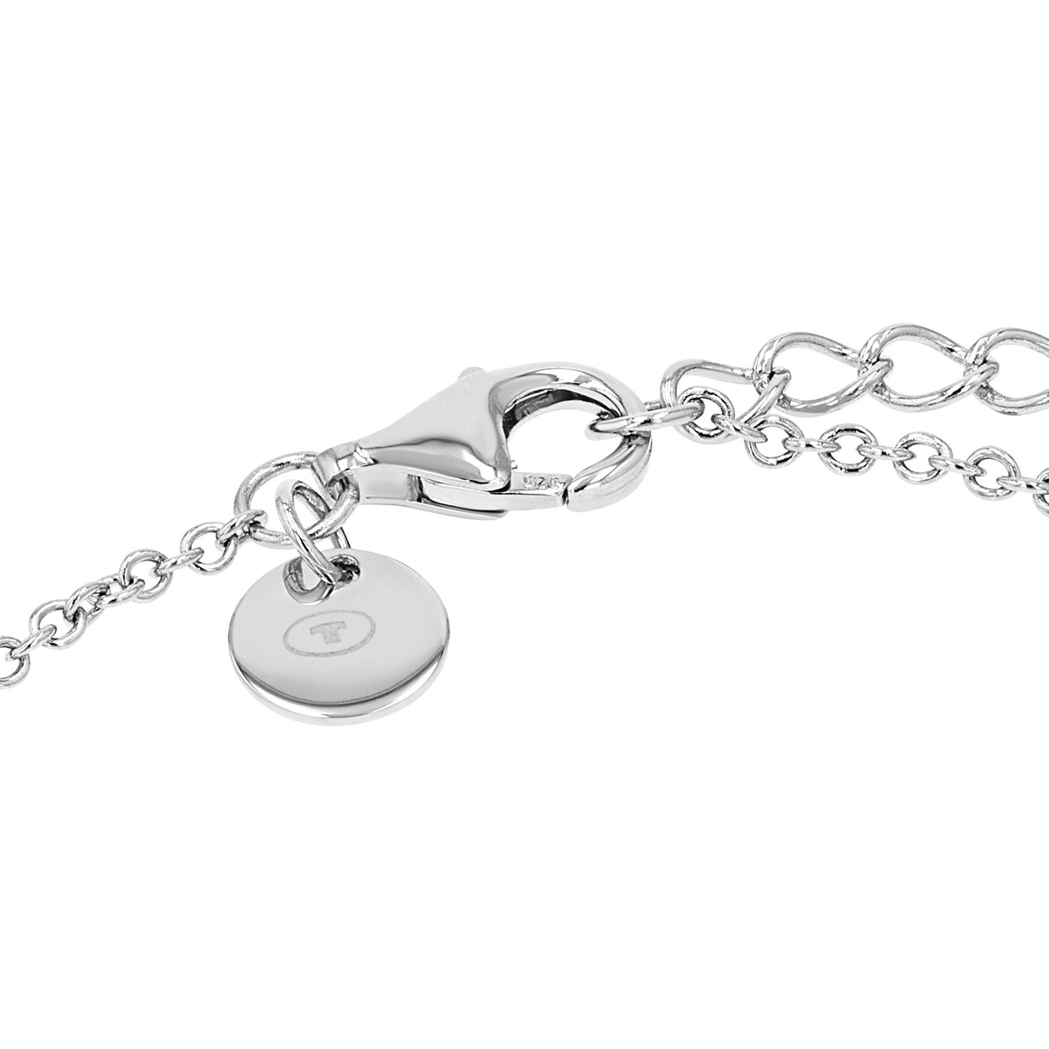 TOM TAILOR Silberarmband »Kreuz-Optik, Herz« mit Zirkonia (synth.)