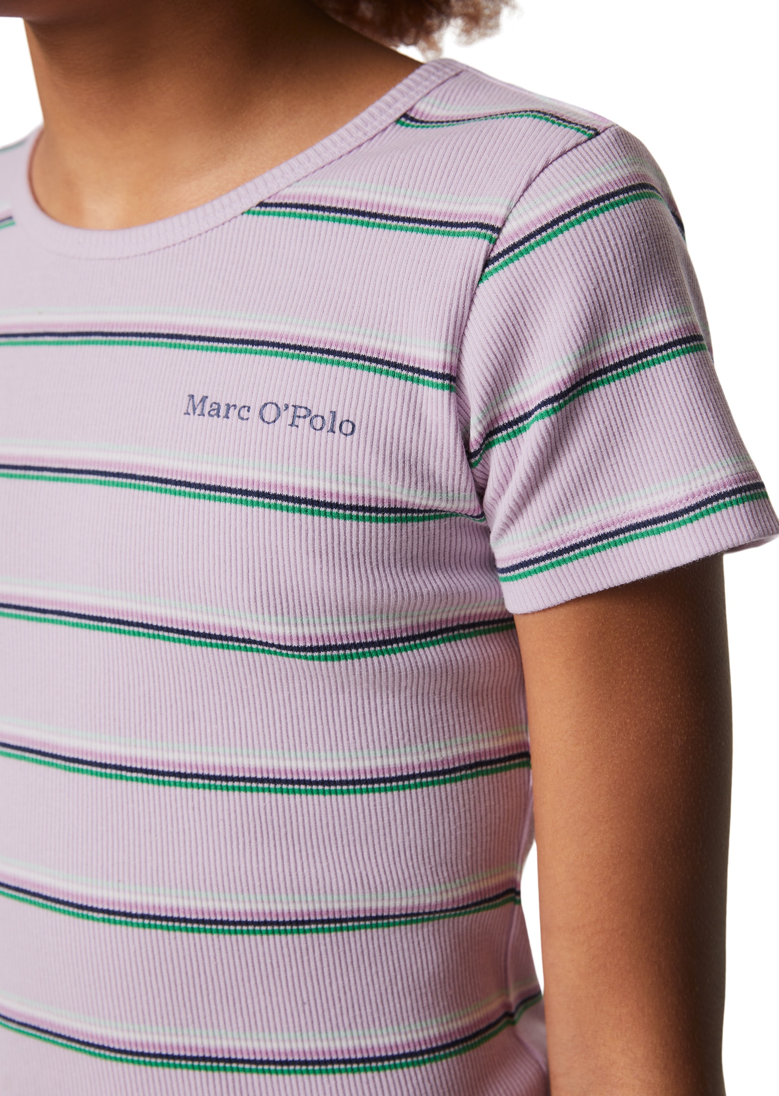 Marc O'Polo T-Shirt »mit feiner Rippstruktur«