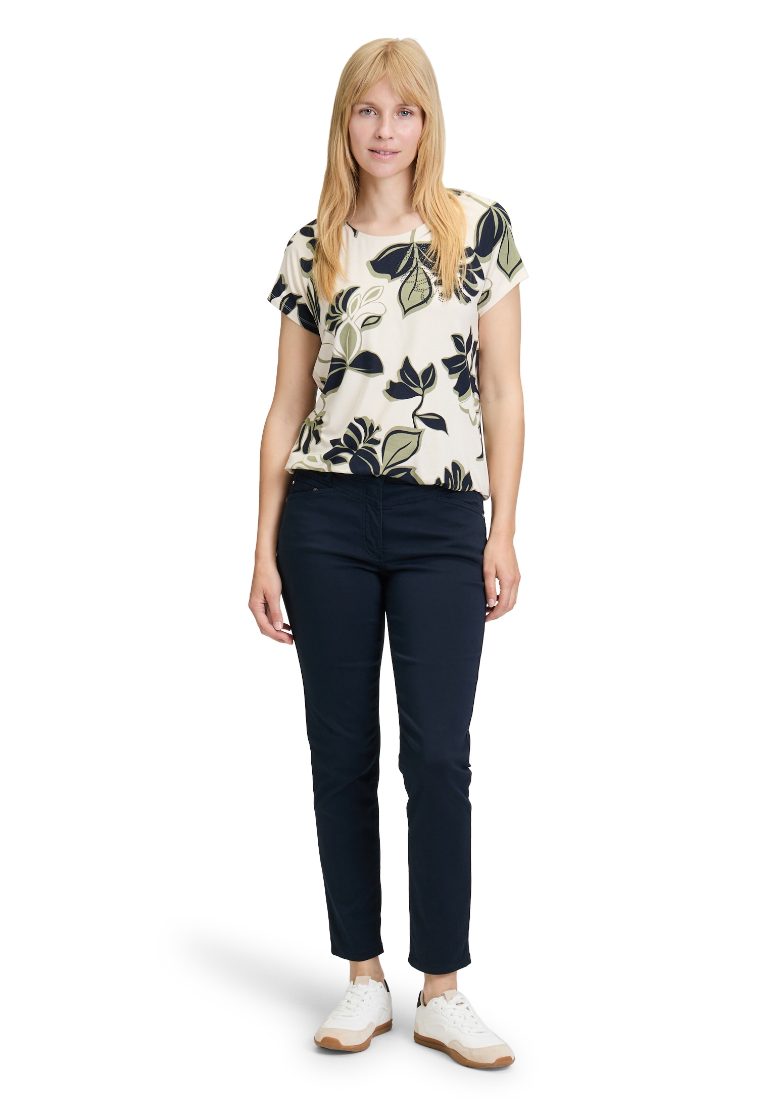 Betty Barclay Kurzarmshirt »Betty Barclay Damen Printshirt mit Gummizug«, (1 tlg.)