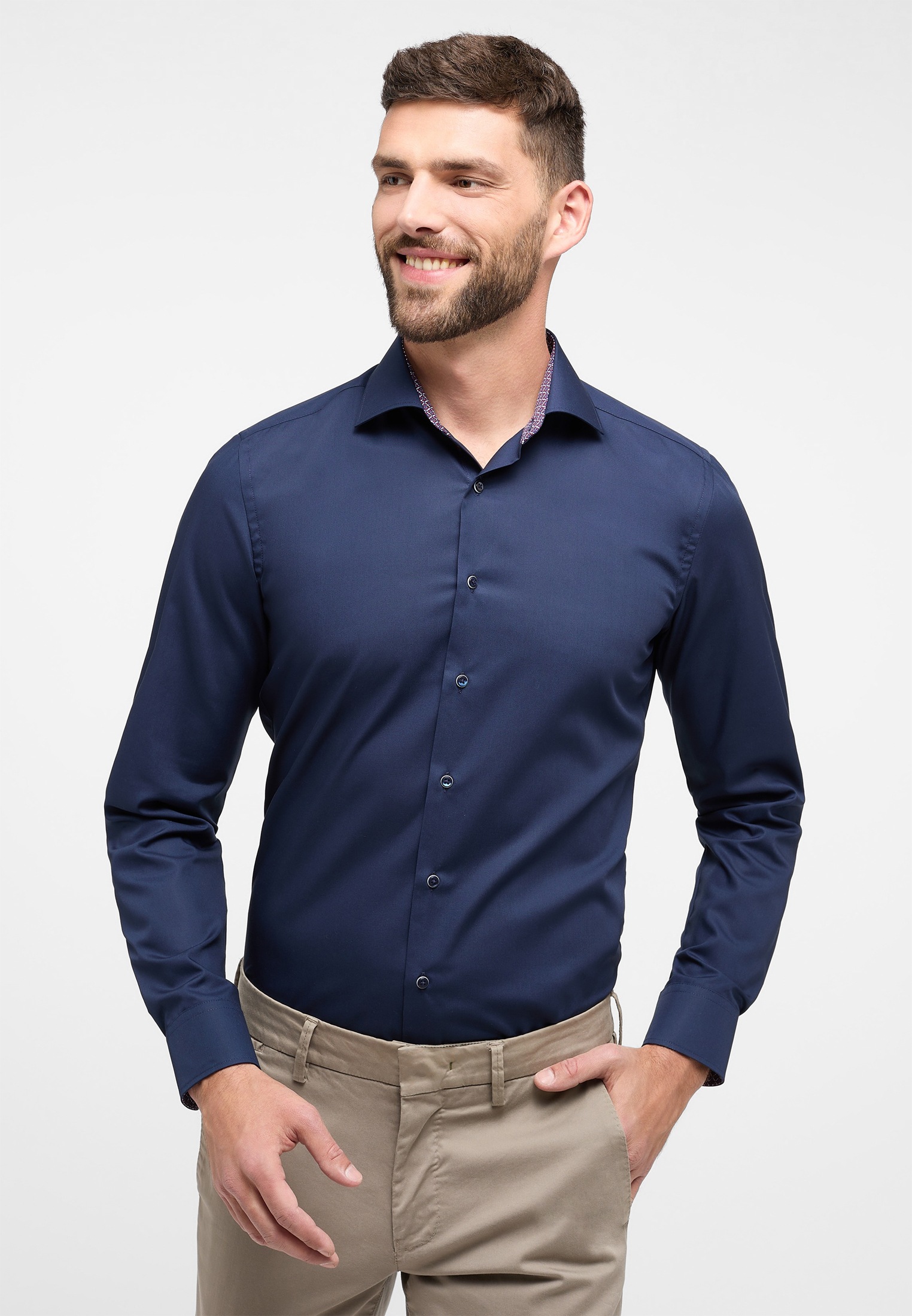 Eterna Langarmhemd "SLIM FIT" NON IRON (bügelfrei) günstig online kaufen