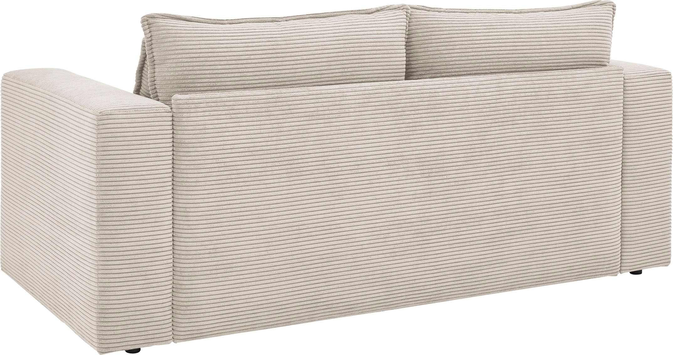 Places of Style Sitzgruppe »PIAGGE«, (2 tlg.), 2-Sitzer-Sofa und Hocker klein im Set