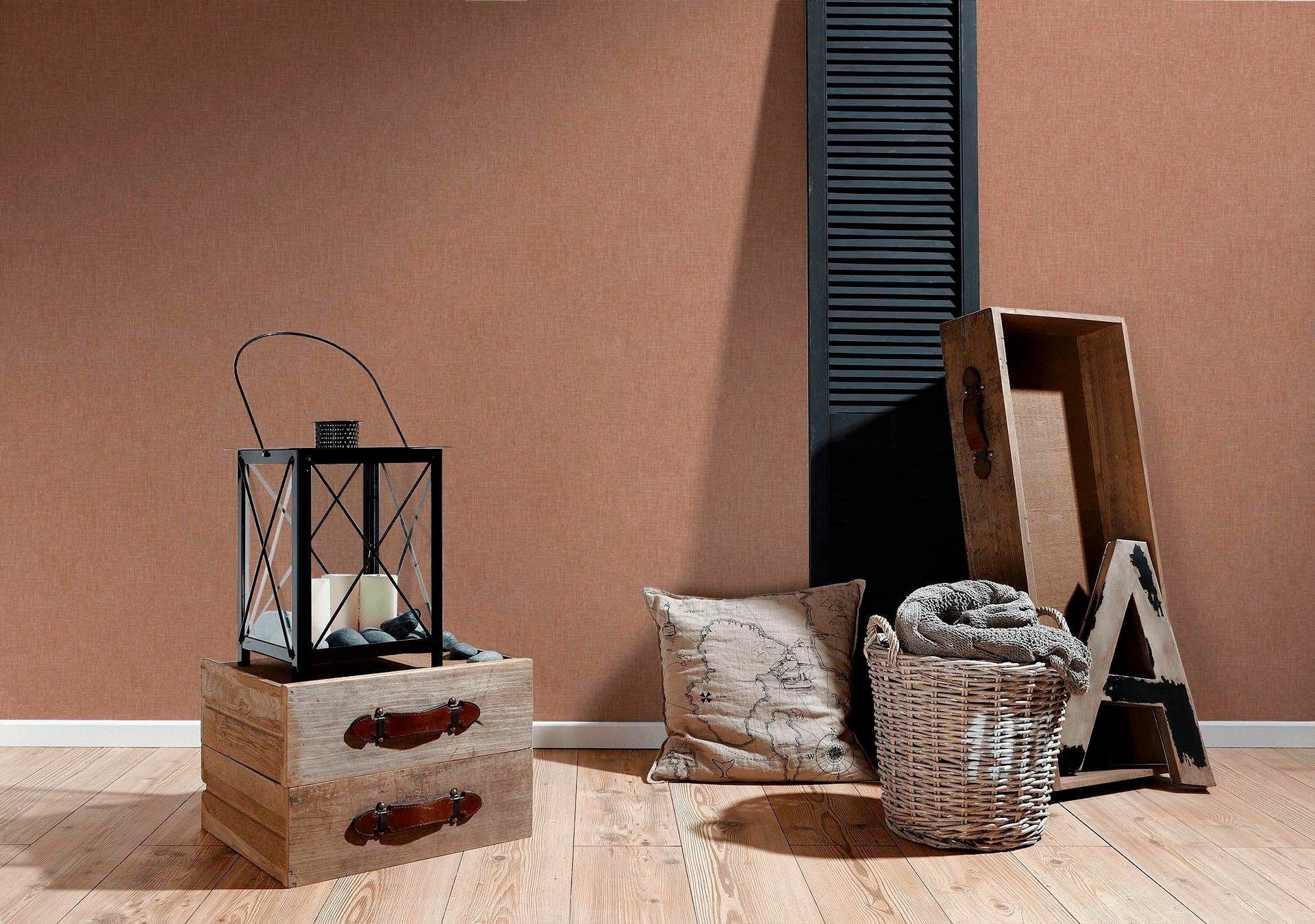 living walls Vliestapete »Metropolitan Stories« einfarbig | uni | unifarben leicht strukturiert Uni Tapete einfarbig Tapeten Wohnzimmer Schlafzimmer Küche modern Büro