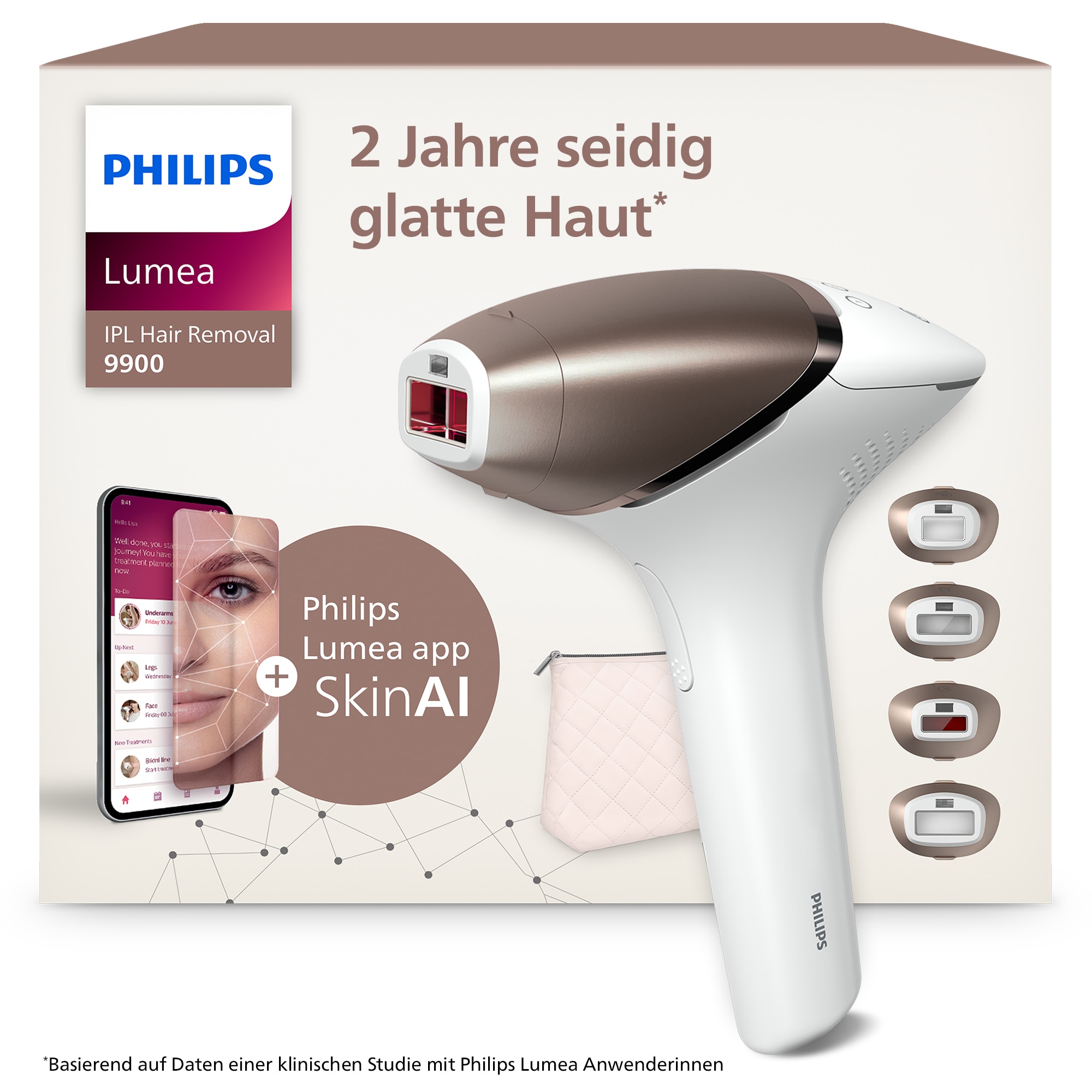 Philips Lumea BRI951/01 IPL Haarentfernungsgerät SenseIQ Rose Gold - Image 2