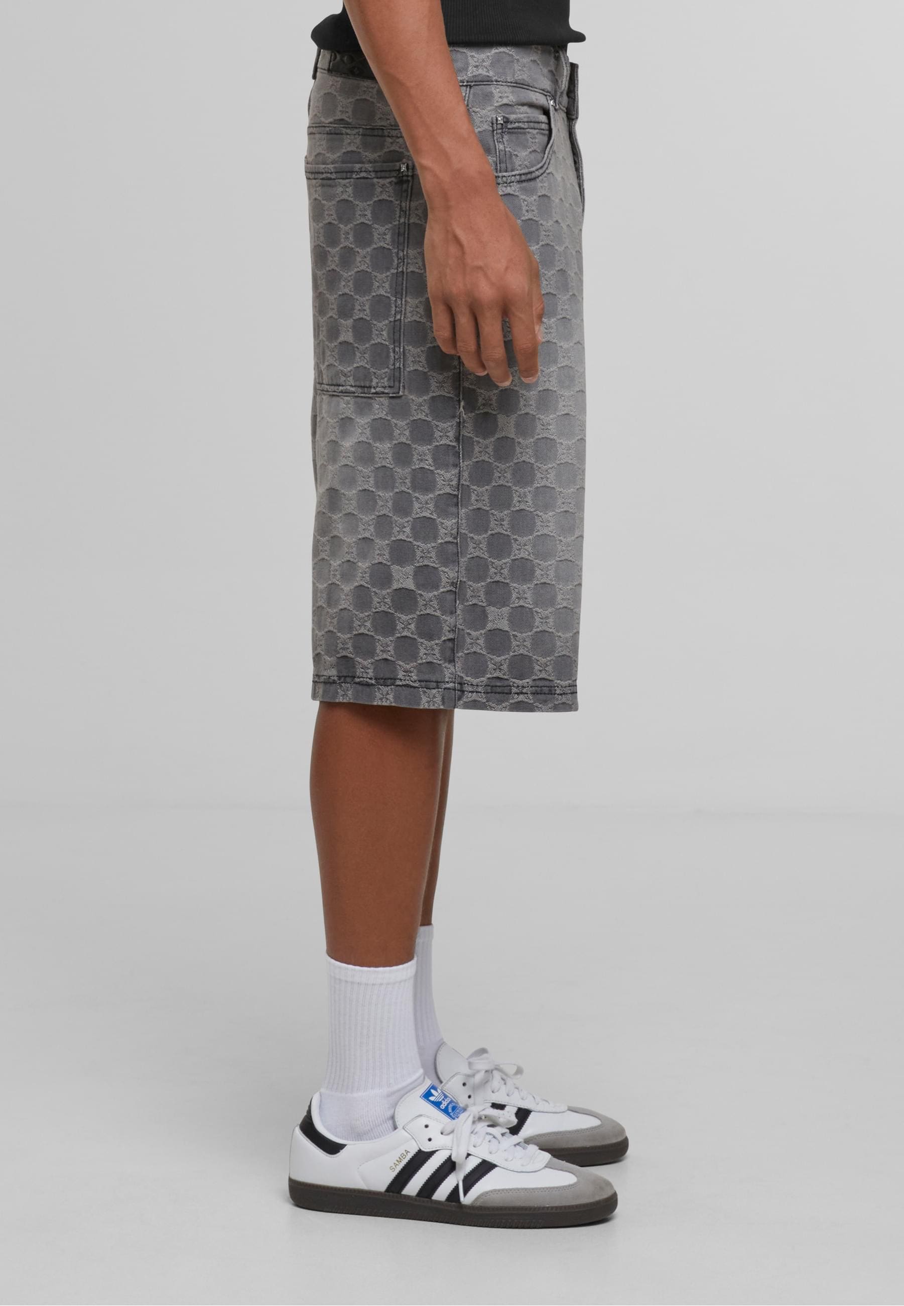 PEQUS Cargoshorts »PEQUS PEQUS Aether Monogram Denim Jorts«, (1 tlg.)