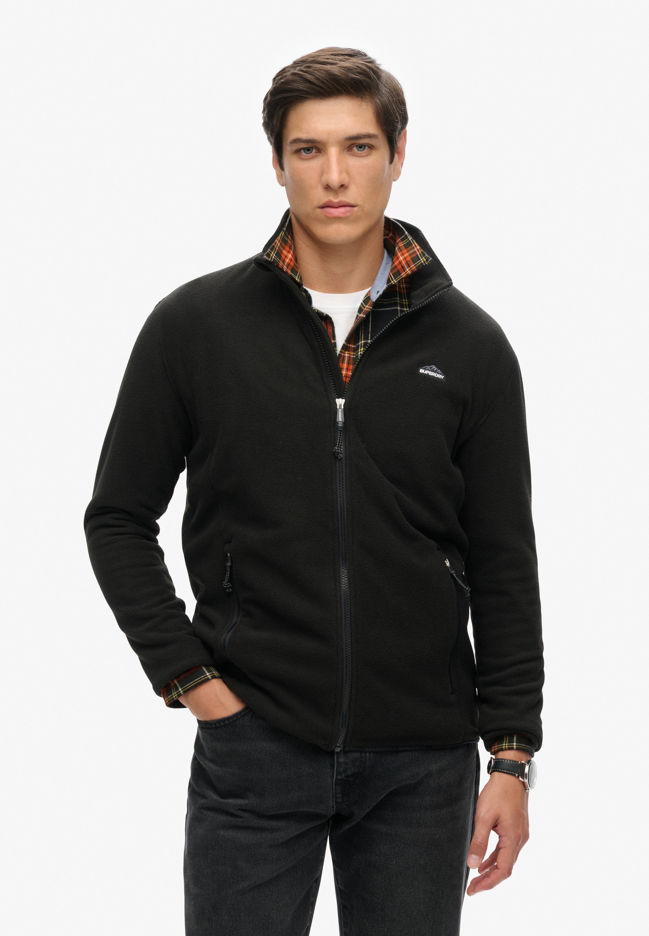 Superdry Fleecejacke "POLAR FLEECE FULL ZIP" mitKapuze günstig online kaufen