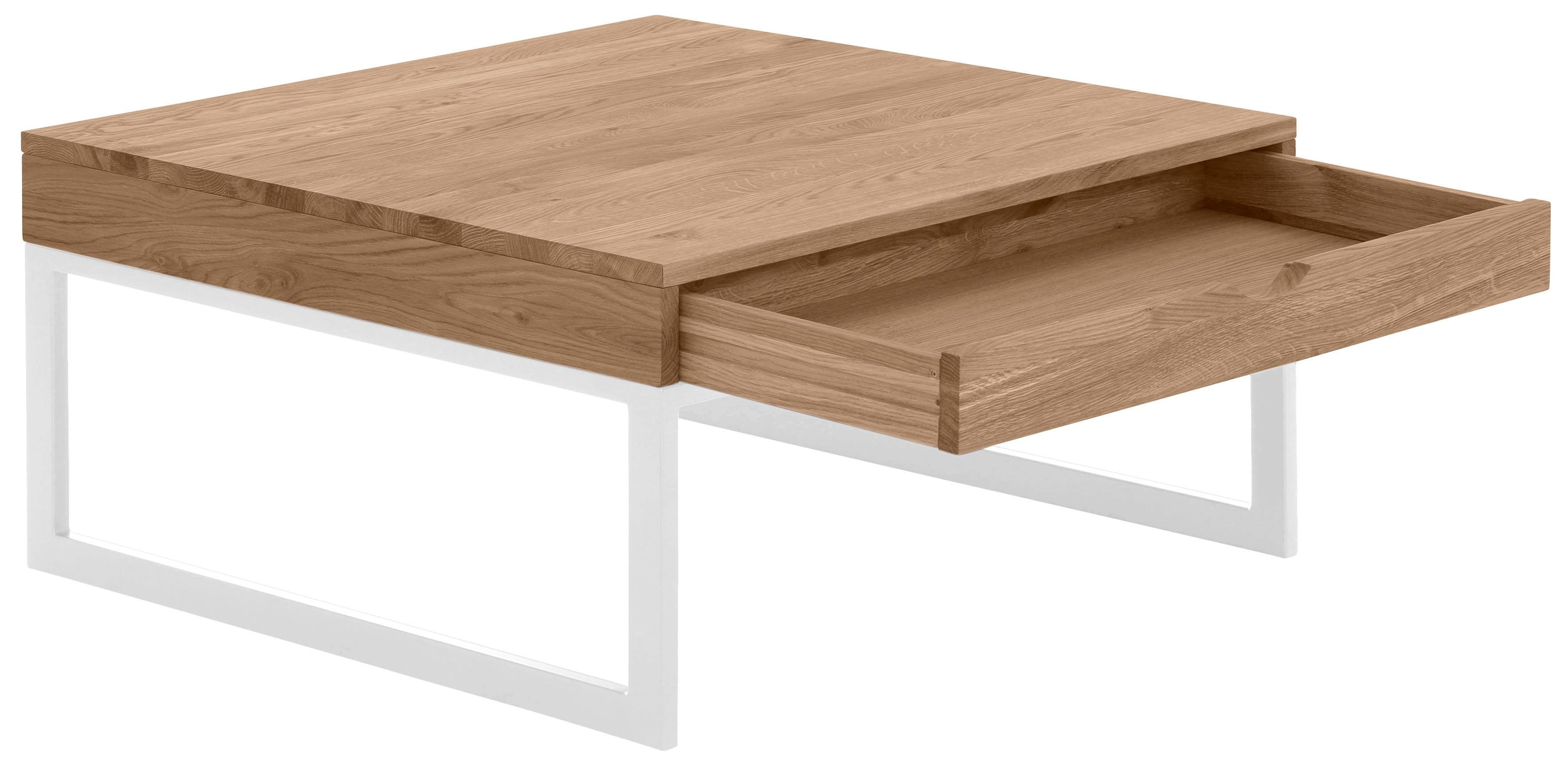 Home affaire Couchtisch »Betula«, zertifiziertes Massivholz (Eiche), in 3 verschiedenen Farbvarianten
