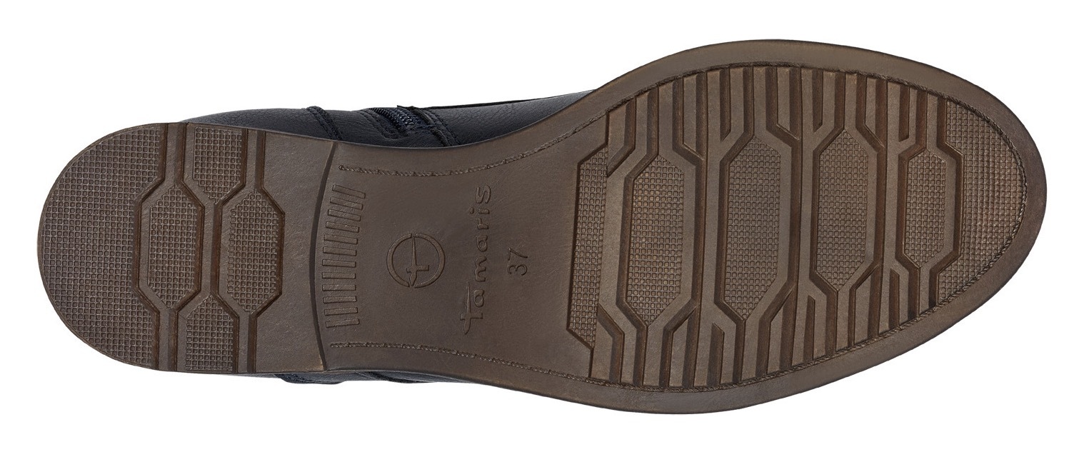 Tamaris Schnürboots, Blockabsatz, Schnürboots Stiefelette mit Zierreißversc günstig online kaufen