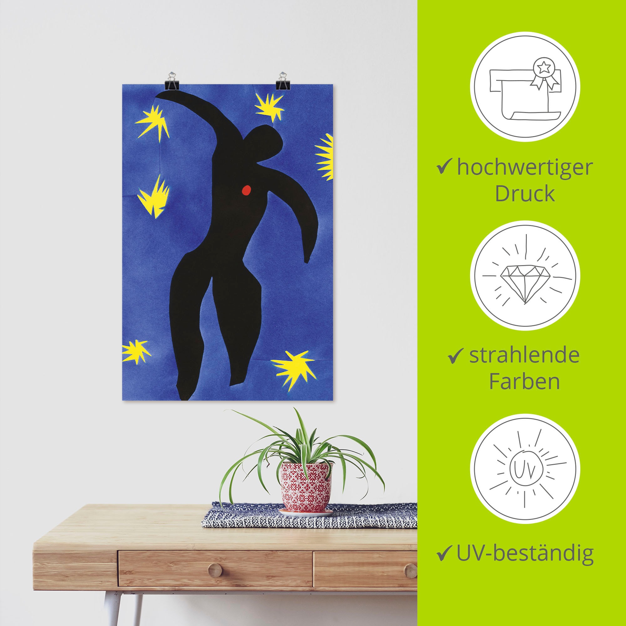 Artland Wandbild »Ikarus. 1947« Spirituelle Bilder 1 Stk. tlg. als Alubild, Leinwandbild, Poster, Wandaufkleber in verschied. Größen