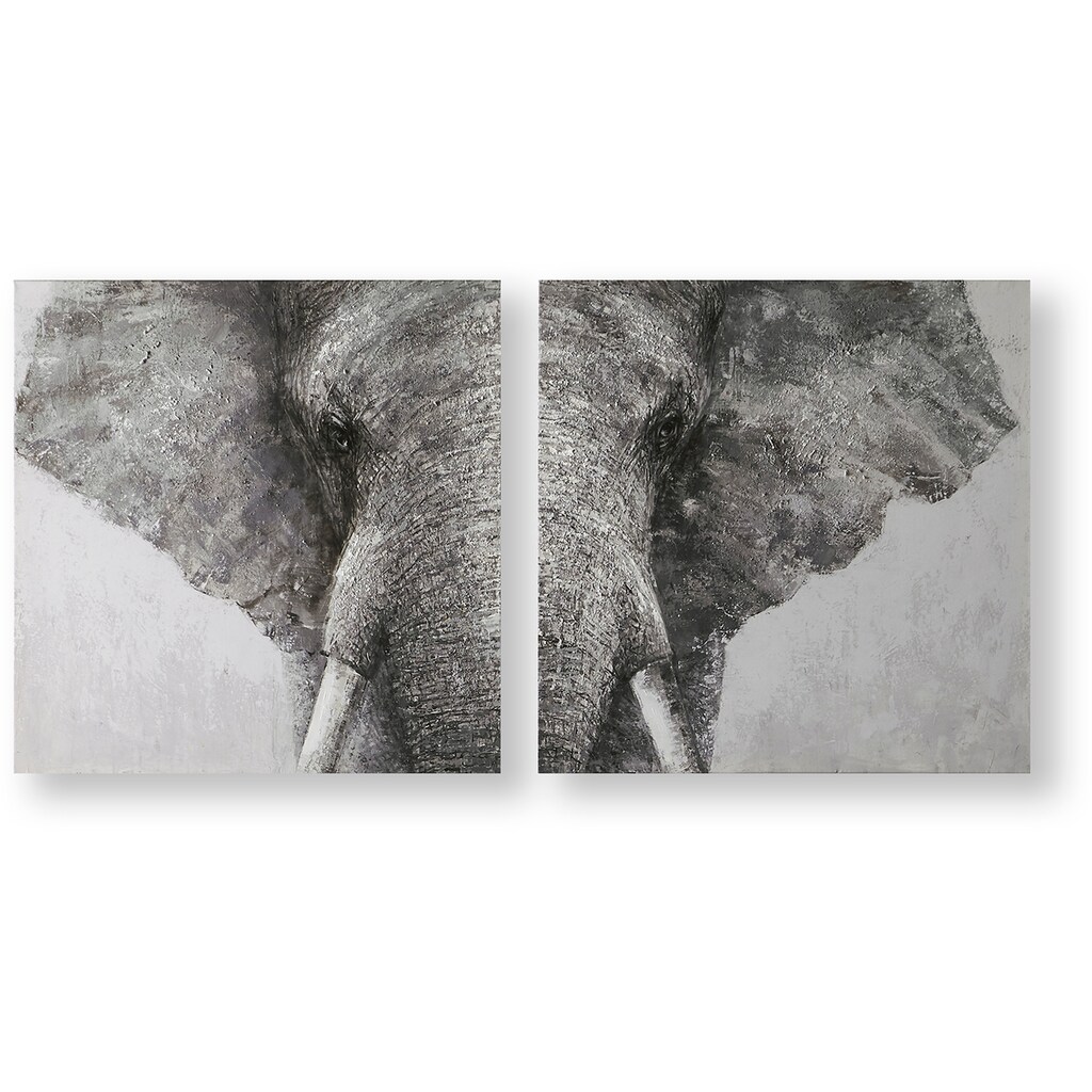 Art for the home Mehrteilige Bilder »Luxus Elefant«, (Set, 2 St.)