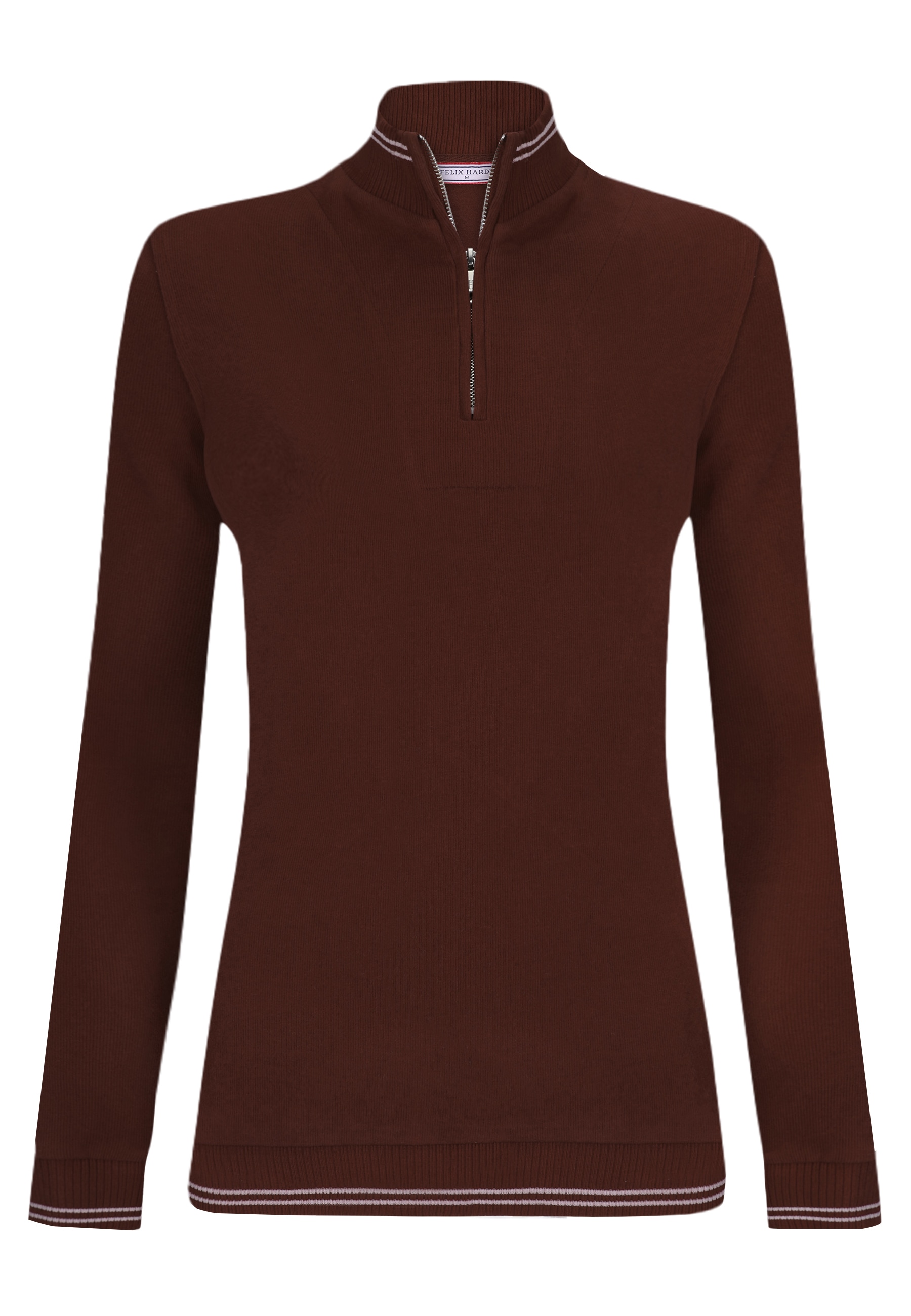 Felix Hardy "Strickpullover mit halbem Reißverschluss"