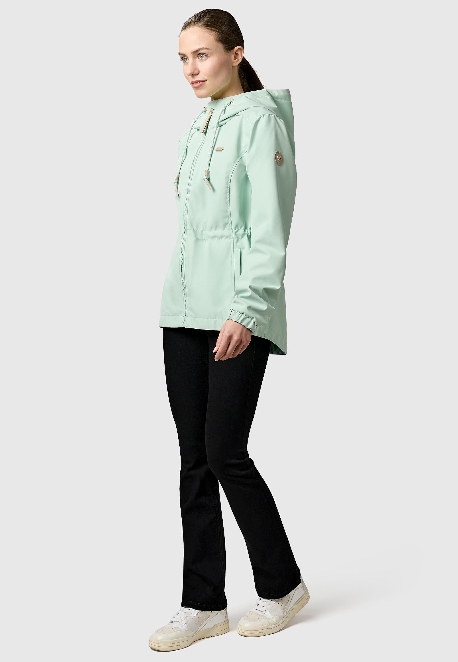 Ragwear Funktionsjacke »Dankka« mit Kapuze Funktionelle Übergangsjacke mit Taillenzugkordel