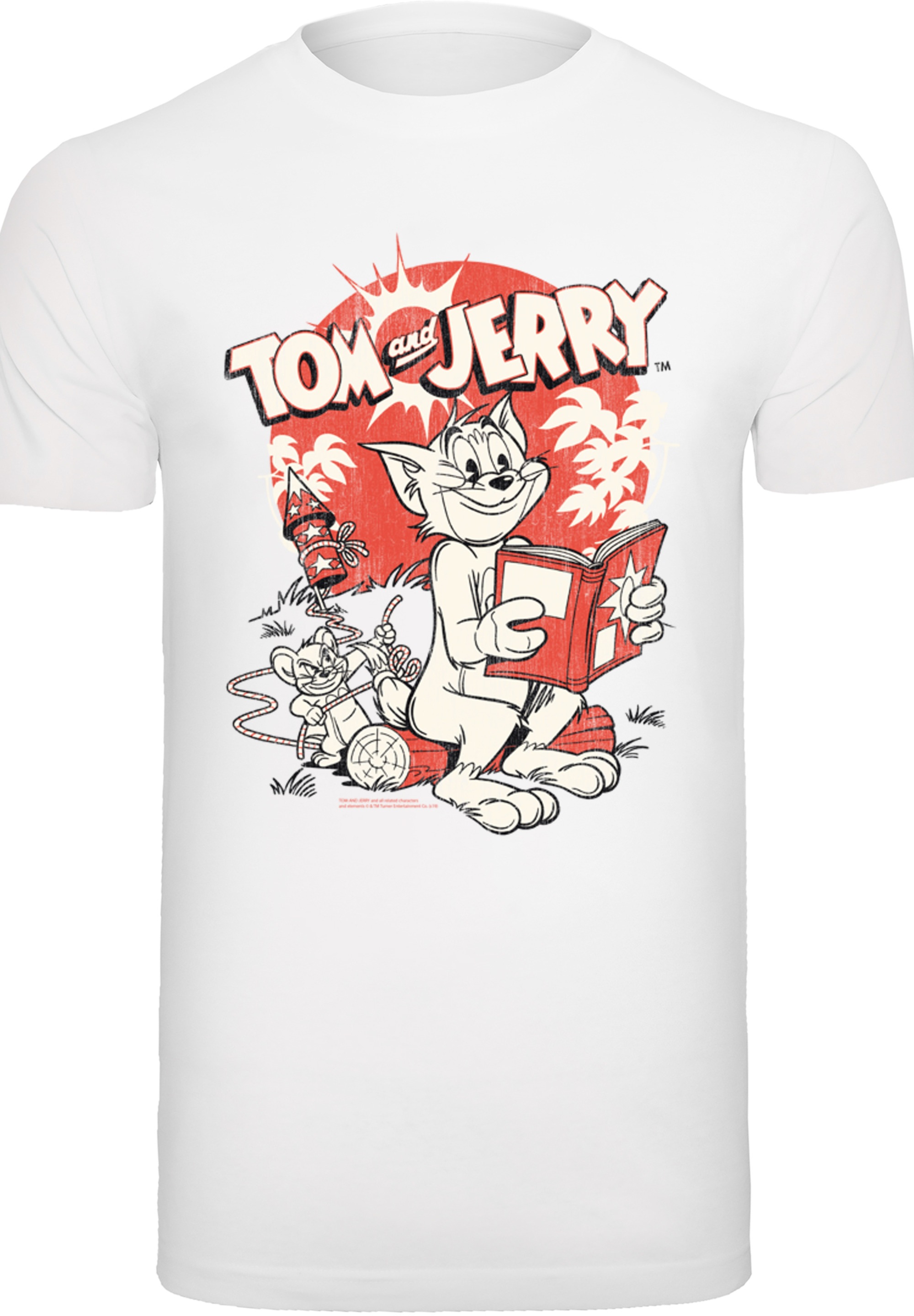 F4NT4STIC T-Shirt »Tom und Jerry Rocket Prank« Herren,Premium Merch,Regular-Fit,Basic,Bedruckt