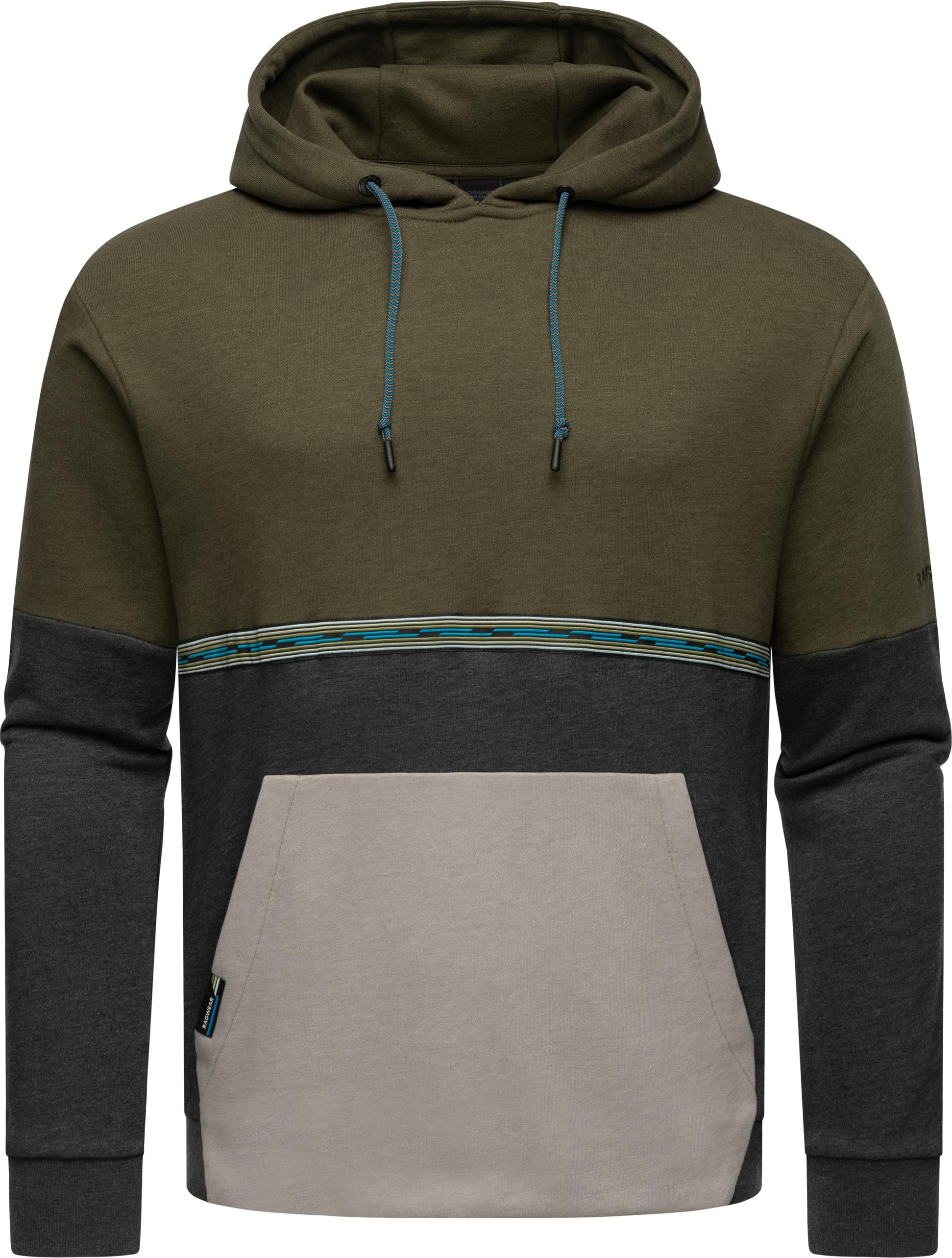 Hoodie »Blocky Hoody«, Sportlicher Herren Kapuzenpullover mit Blockstreifen