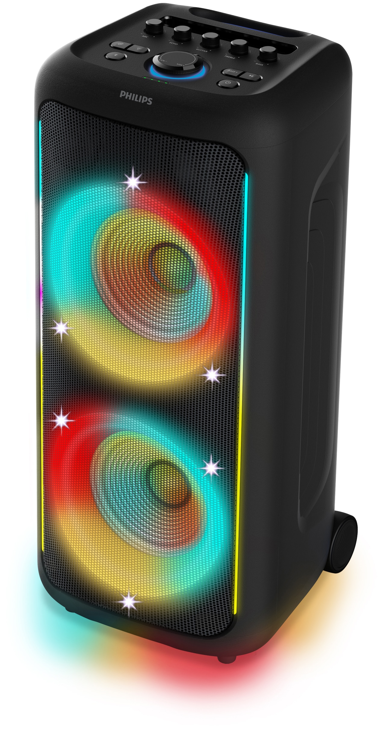 PHILIPS Party-Lautsprecher "TAX5000E", schwarz, B:32cm H:73cm T:32cm, Lautsprecher - Einheitsgröße