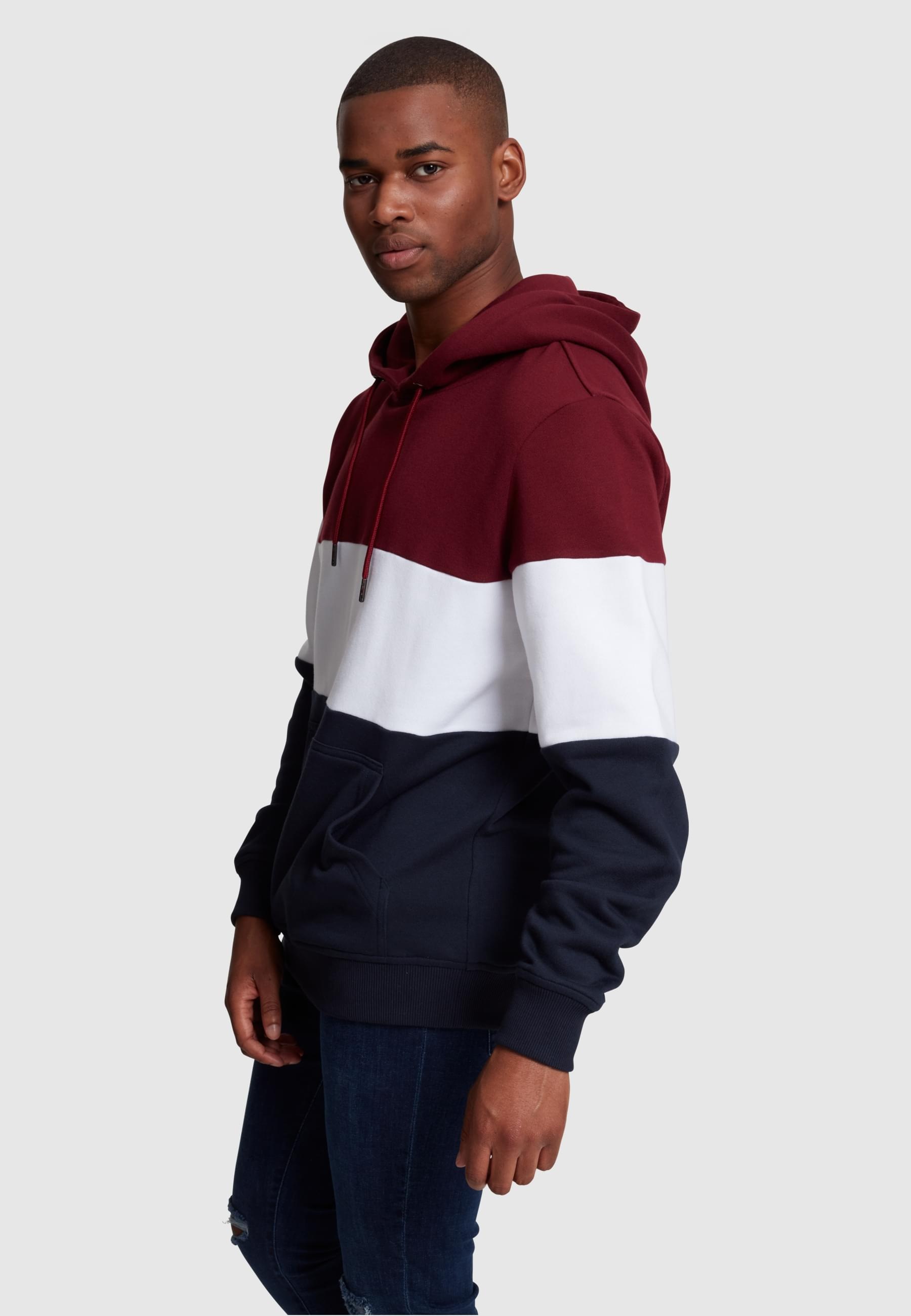 URBAN CLASSICS Sweatshirt »Urban Classics Herren 3-Tone Hoody«, (1 tlg.)
