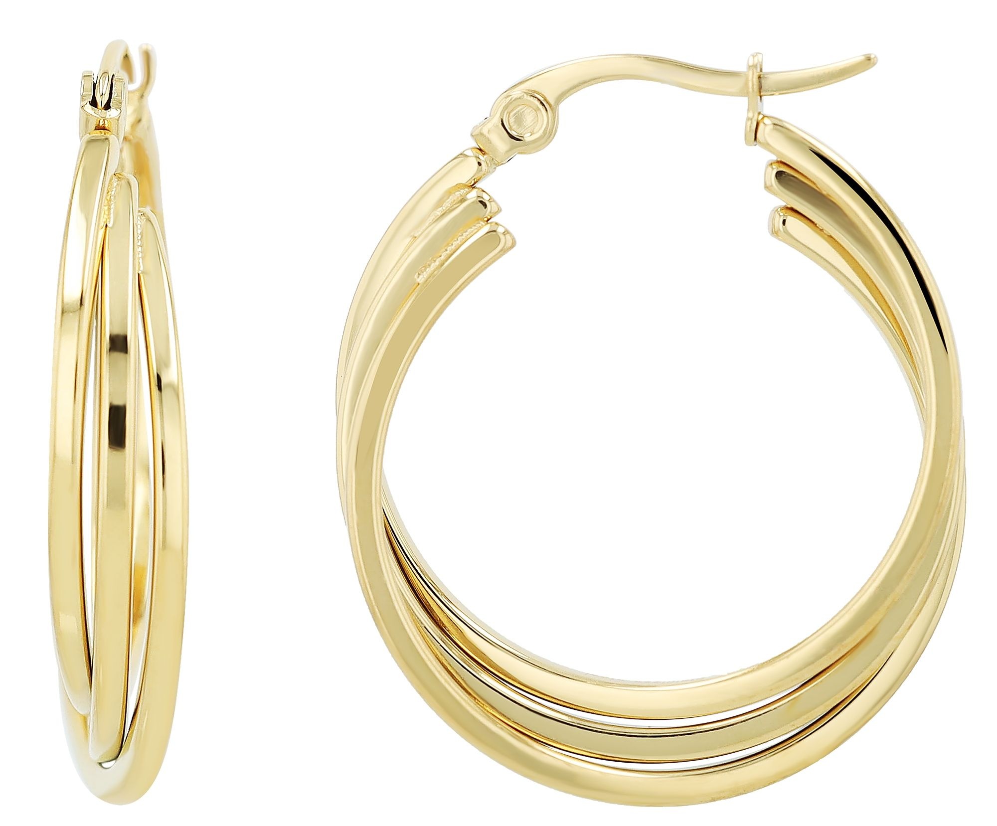 Adelia´s Paar Creolen "Damen Ohrringe – Creole aus Edelstahl" Schöne Gesche günstig online kaufen