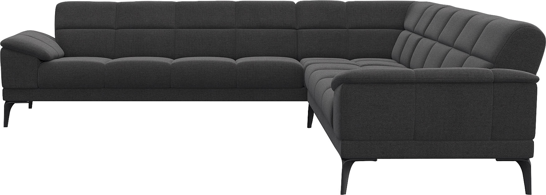 FLEXLUX Ecksofa "Viale L-Form, mit attraktiver und aktueller Rückensteppung günstig online kaufen