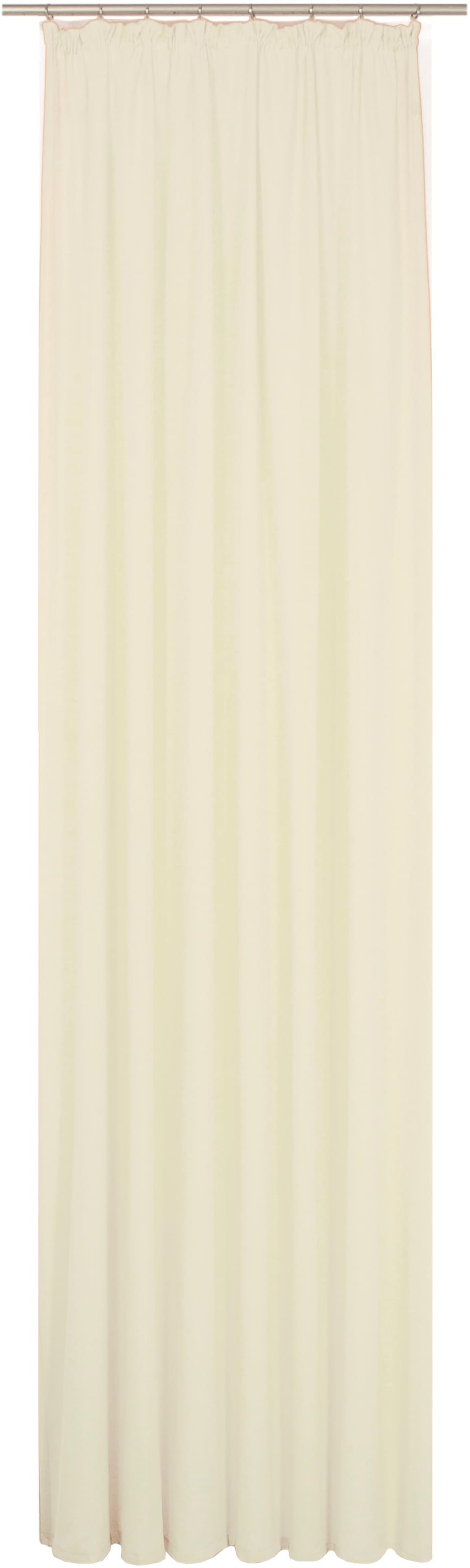 Vorhang WIRTH, B:132cm H:255cm, beige, Obermaterial: 66% Polyester, 34% Baumwolle, Wohnzimmer, Gardinen, "LORCA"