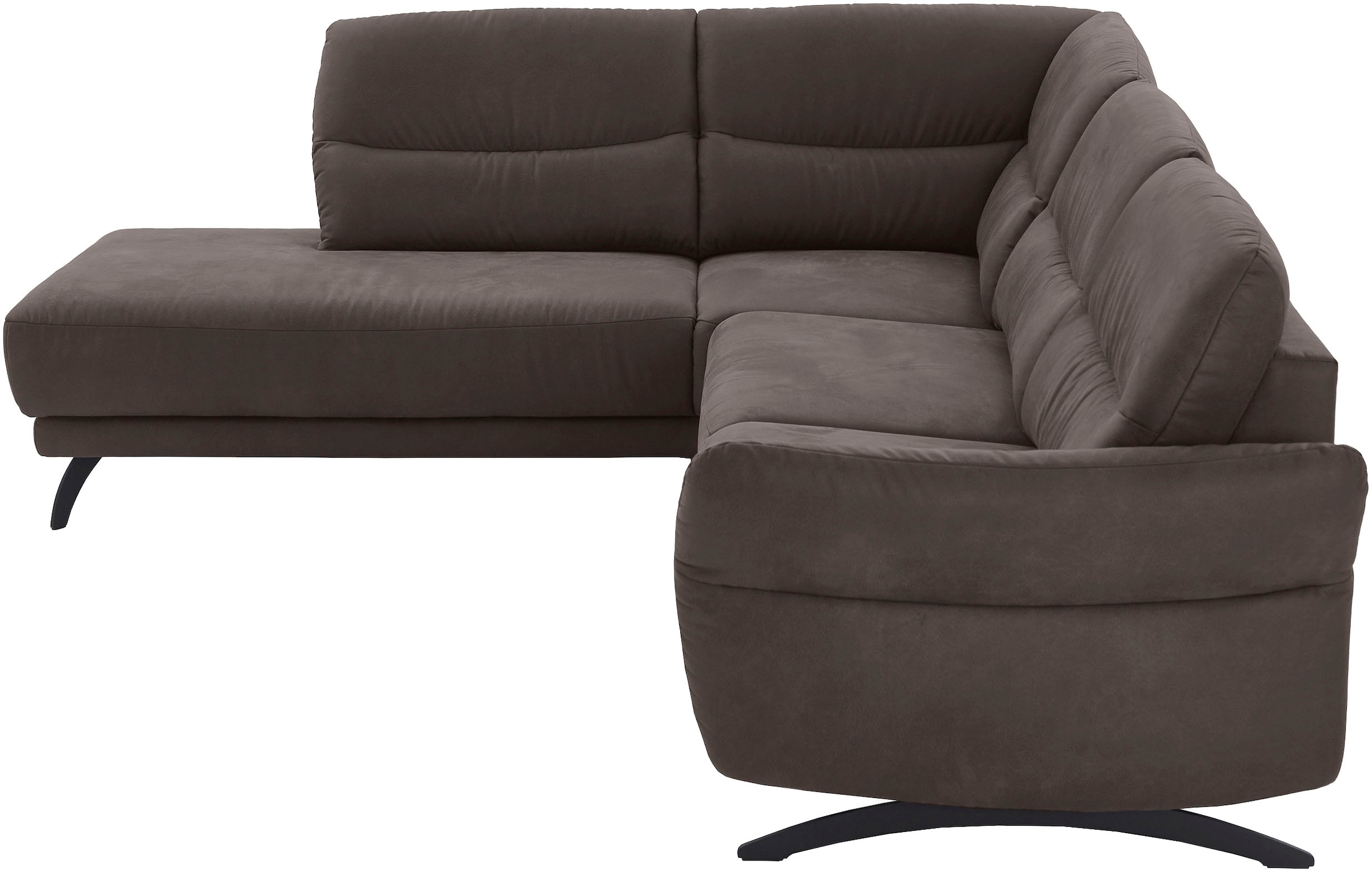 Home affaire Ecksofa "Novalis, Herz-Waage-Funktion & klappbarer Armlehne" Ergonomischer TTFK-Komfort, saugroboter-freundlich, frei stellbar