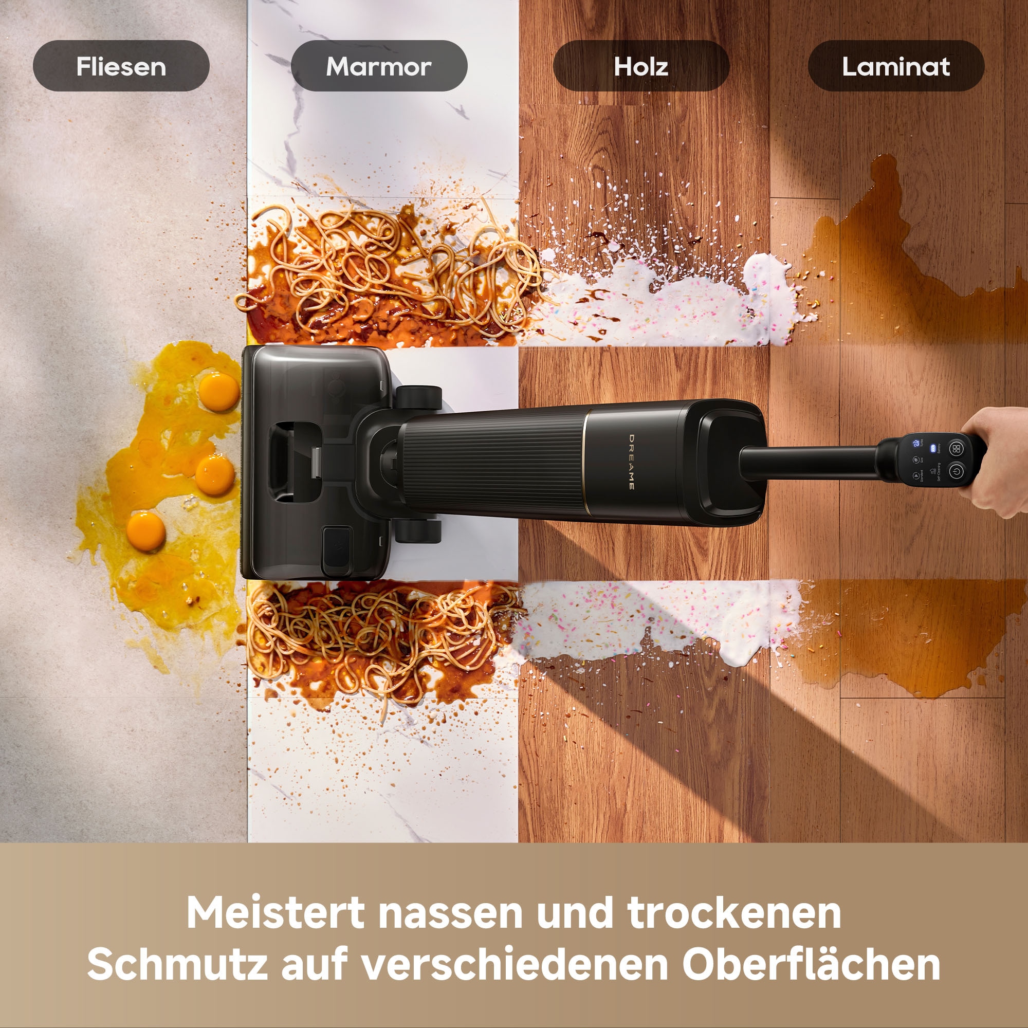 Dreame Nass-Trocken-Sauger »G12 Pro Flex« 35 min Laufzeit, Frischwasserreinigung