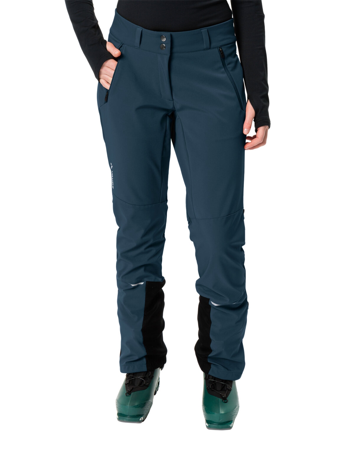 VAUDE Outdoorhose "Wo Larice Pants IV" mit drei Materialzonen, winddichtes Softshellmaterial