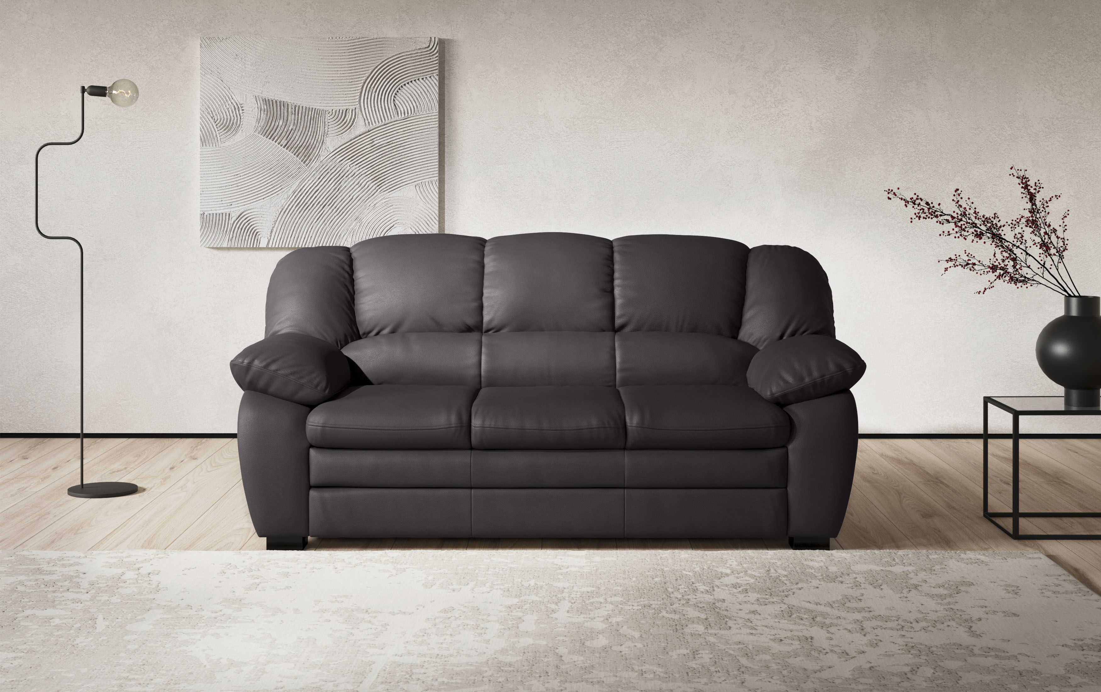 COTTA 2,5-Sitzer "Casino Sofa, Garnitur: Sessel 2,5-Sitzer, B: 185 cm, Sitzhöhe 43 cm" Polstergarnitur, auch als Set erhältlich