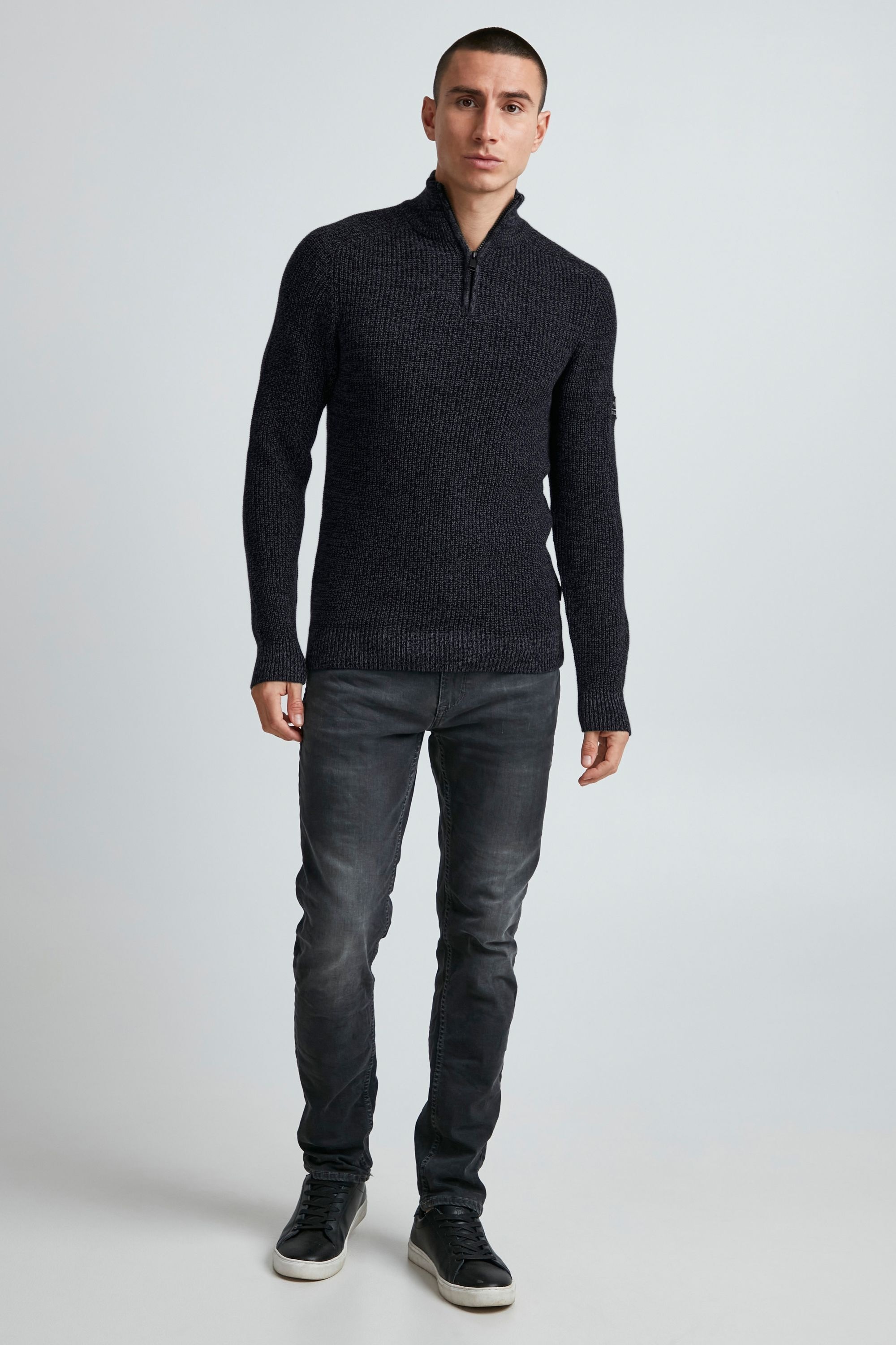 Troyer 11 PROJECT "Troyer PRAmilcar", Herren, Gr. XL, schwarz, Obermaterial: 100% Baumwolle CO., meliert, normal, Pullover Troyer 2