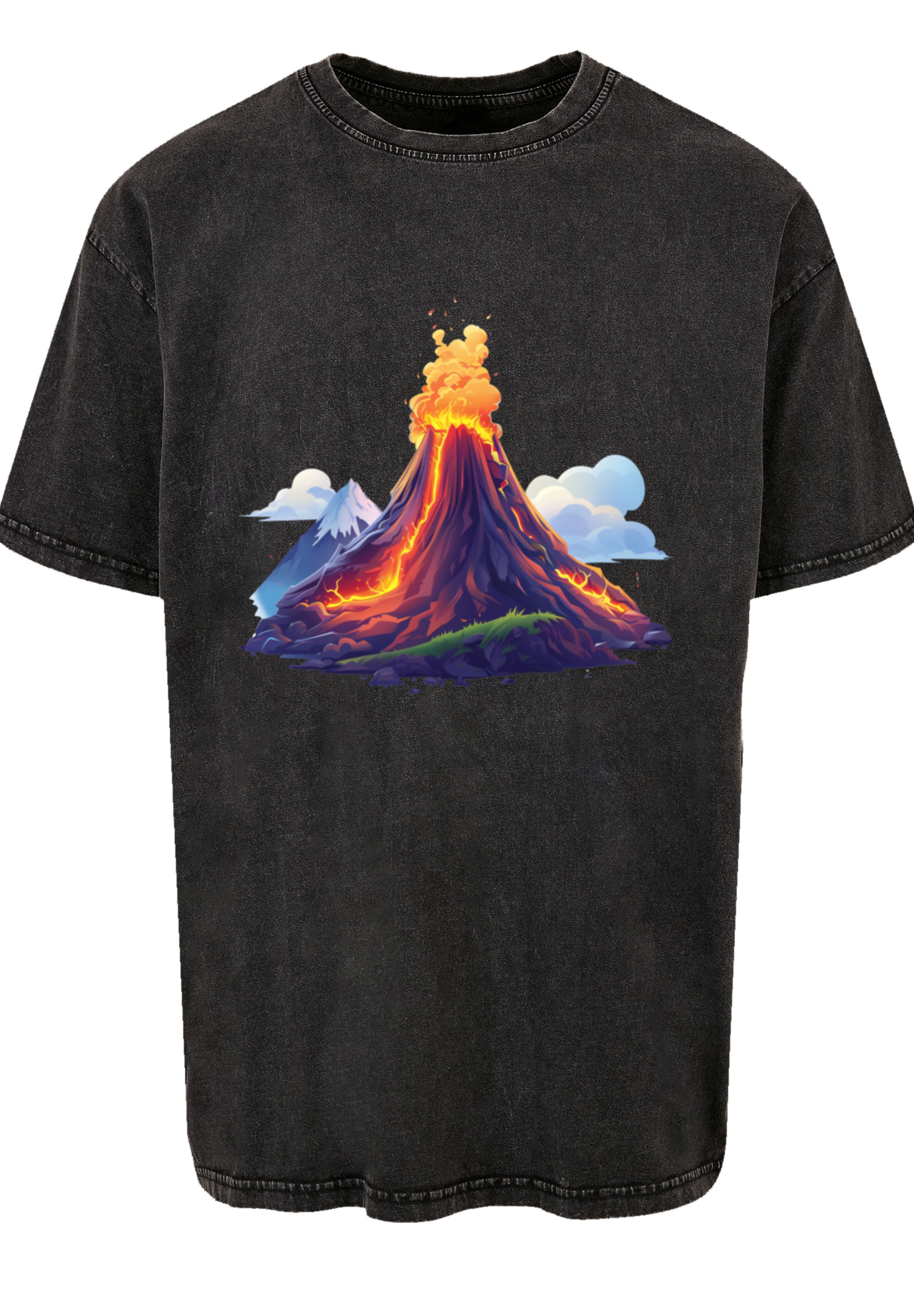 F4NT4STIC T-Shirt »Vulkanausbruch«, Premium Qualität