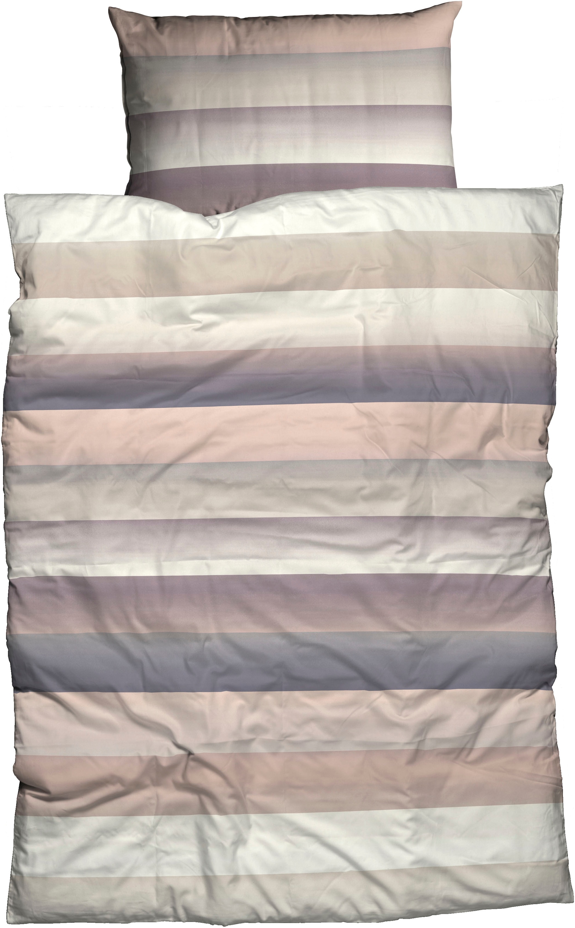 CASATEX Bettwäsche "Levio" 2 Stk. breite Streifen, Aquarellfarben, stilvoll günstig online kaufen