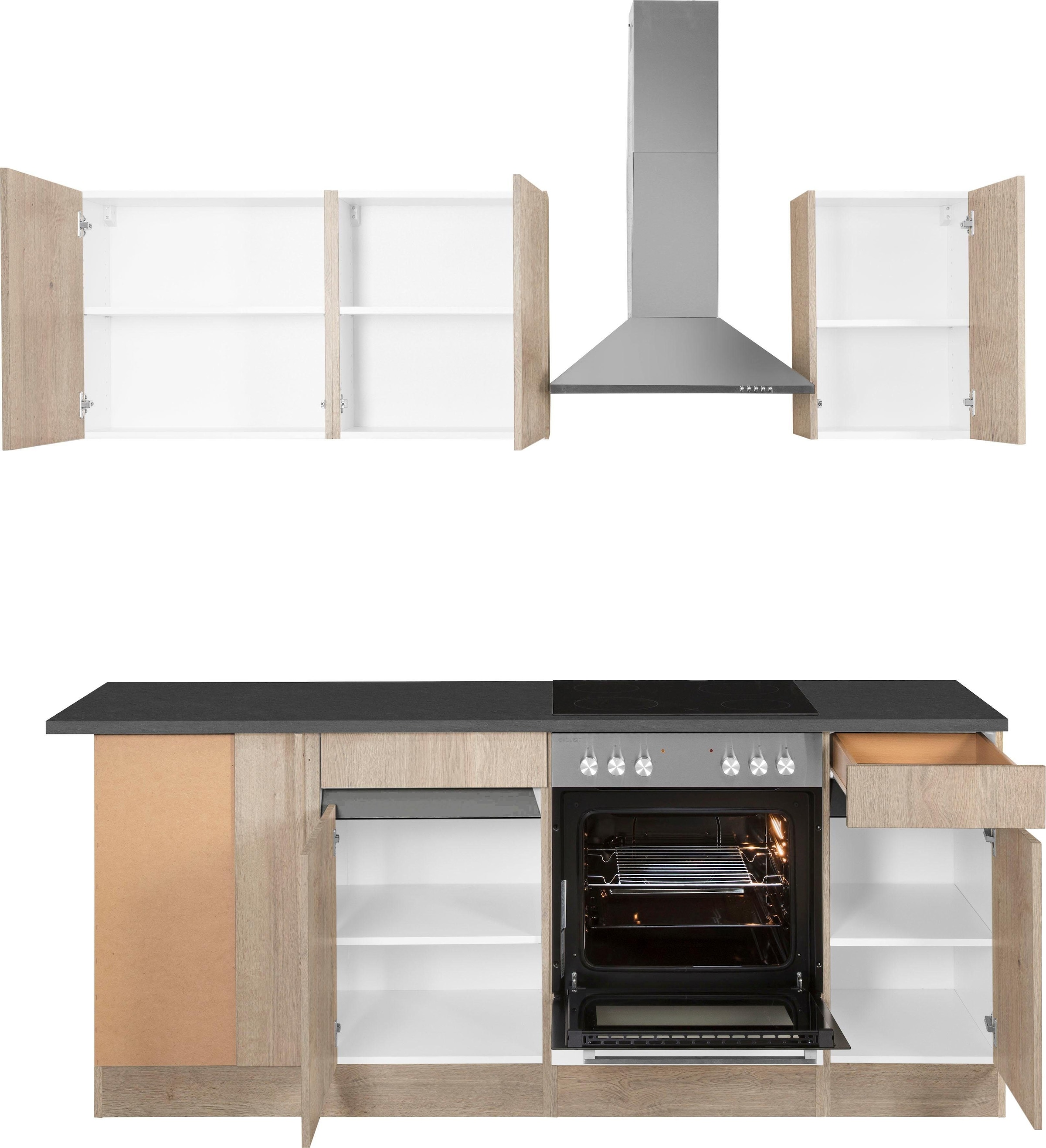 OPTIFIT Winkelküche »Roth«, Stellmaße 210x175 cm,wahlweise mit E-Geräten, Push-to-Open-Funktion