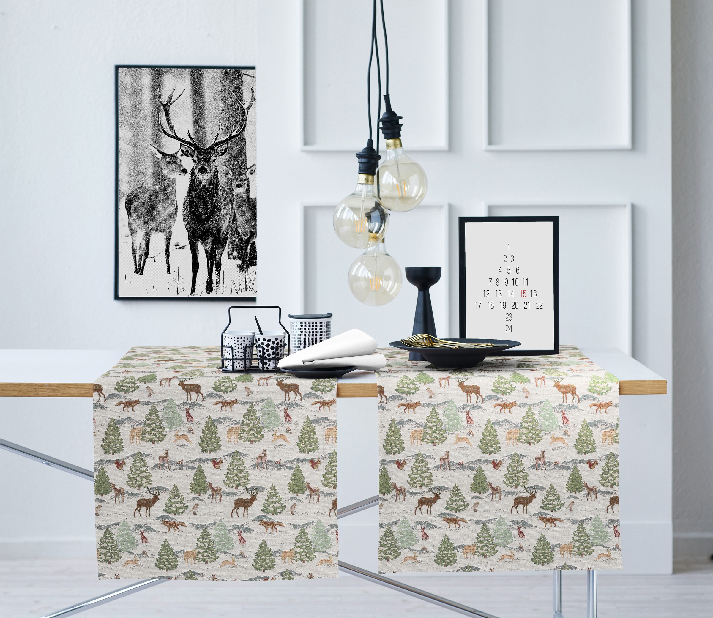 APELT Tischläufer "9536 WINTERWELT, Weihnachtsdeko, Weihnachten" Gobelin-Ge günstig online kaufen