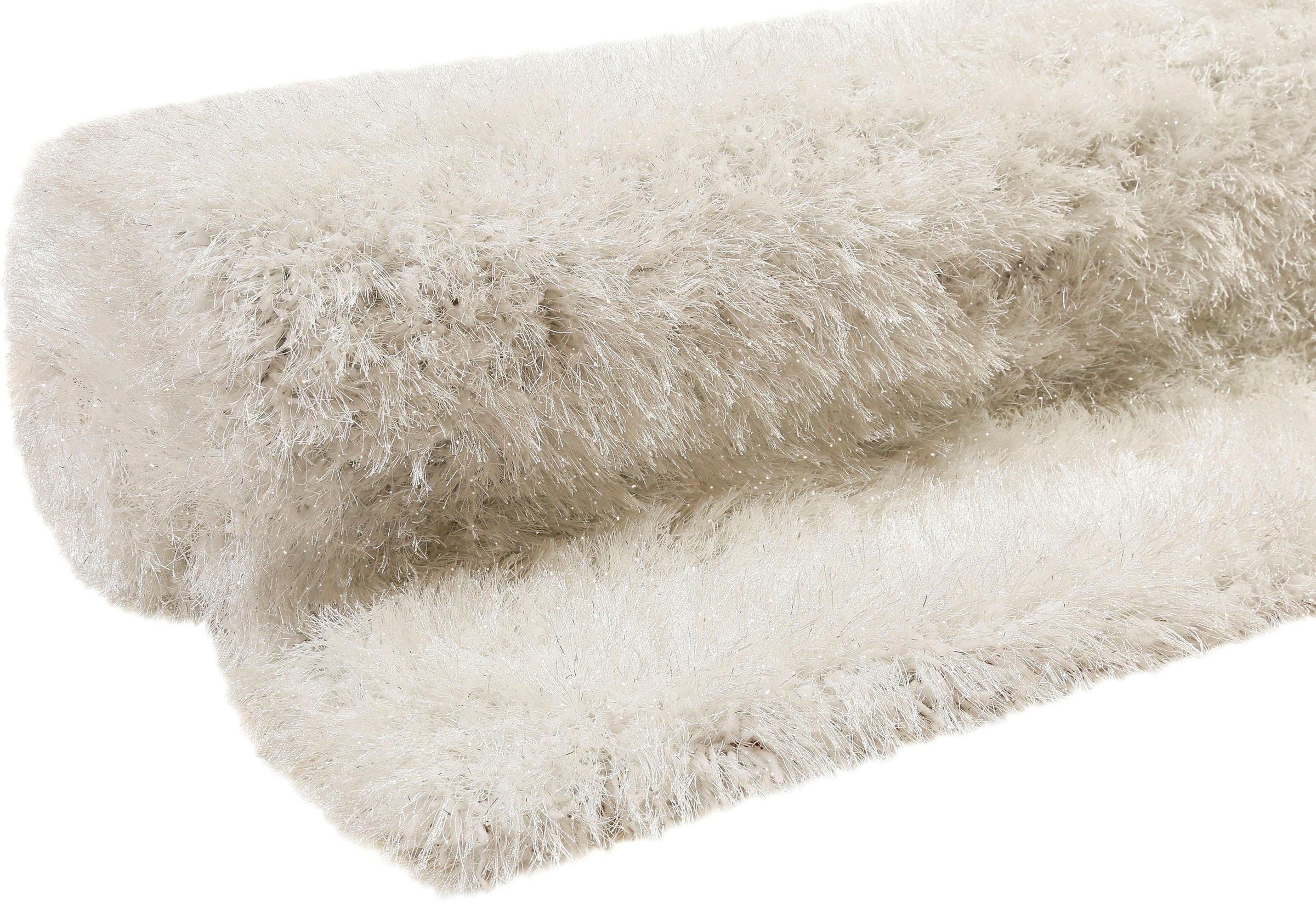 Wecon home Hochflor-Teppich »Shiny Touch«, rechteckig, 70 mm Höhe, Glanzgarn, Wohnzimmer