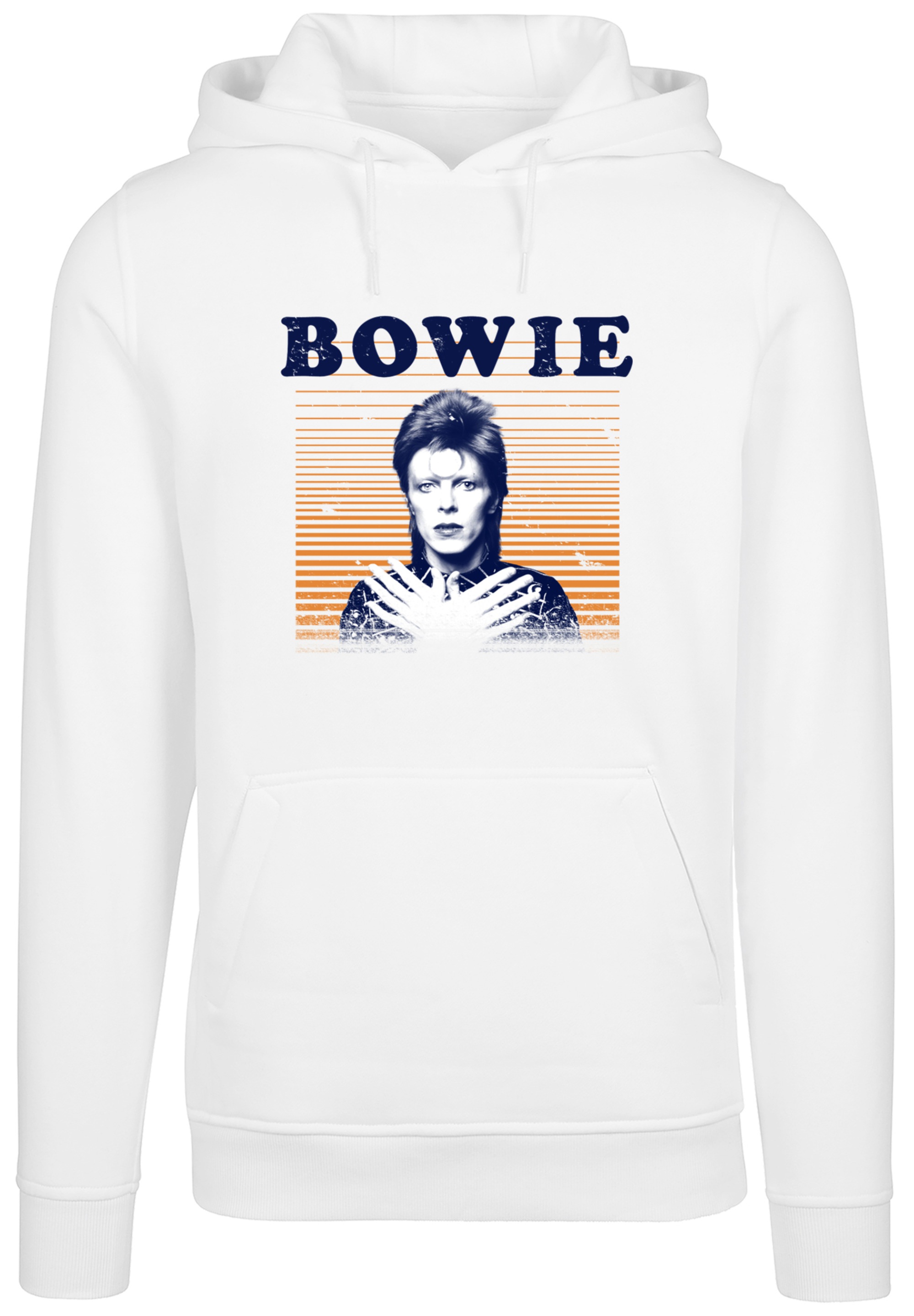 F4NT4STIC Kapuzenpullover »David Bowie Orange Stripes«, Print