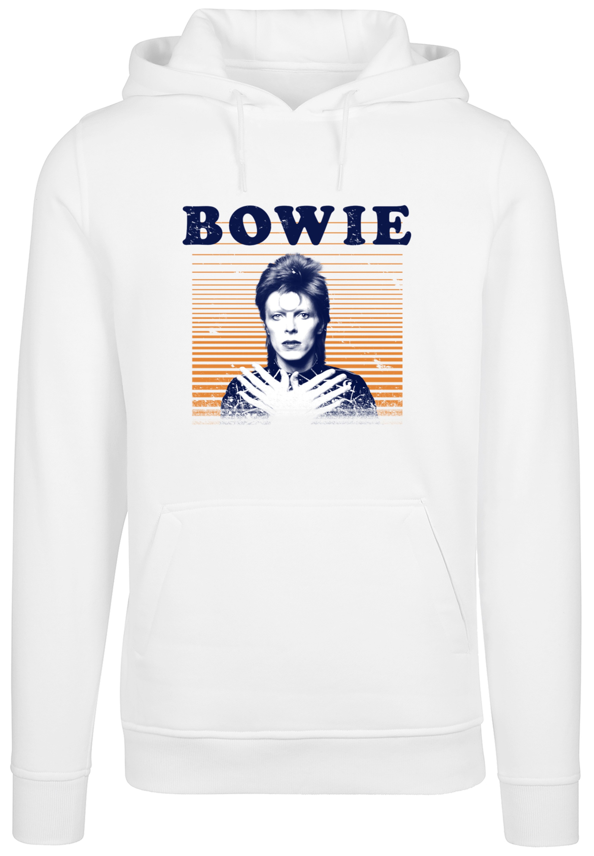 F4NT4STIC Kapuzenpullover "David Bowie Orange Stripes", Print günstig online kaufen