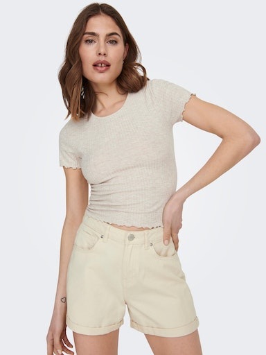 ONLY Rundhalsshirt »ONLEMMA S/S SHORT TOP NOOS JRS«