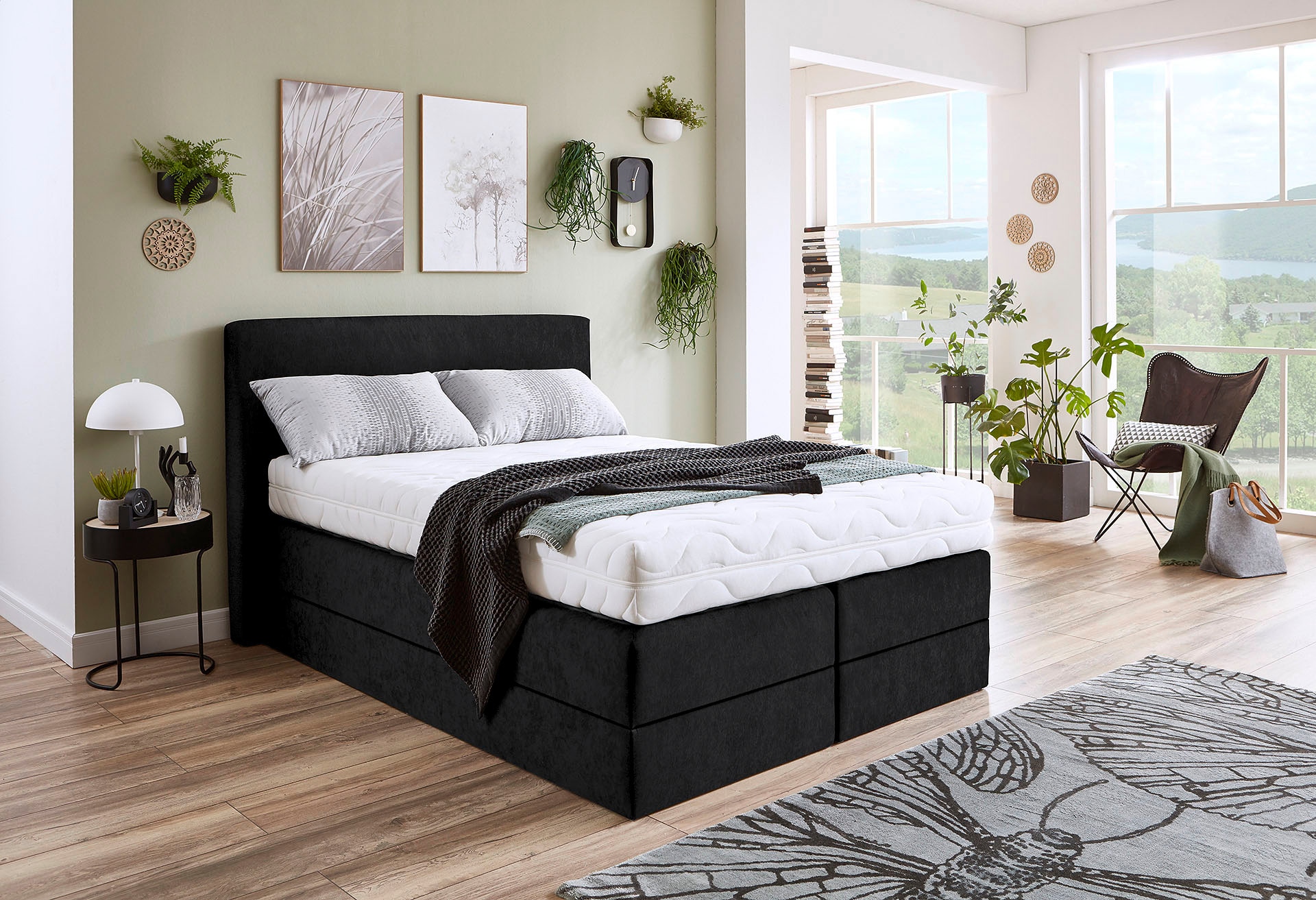 Westfalia Schlafkomfort Boxspringbett wahlweise mit Kaltschaum-Topper günstig online kaufen