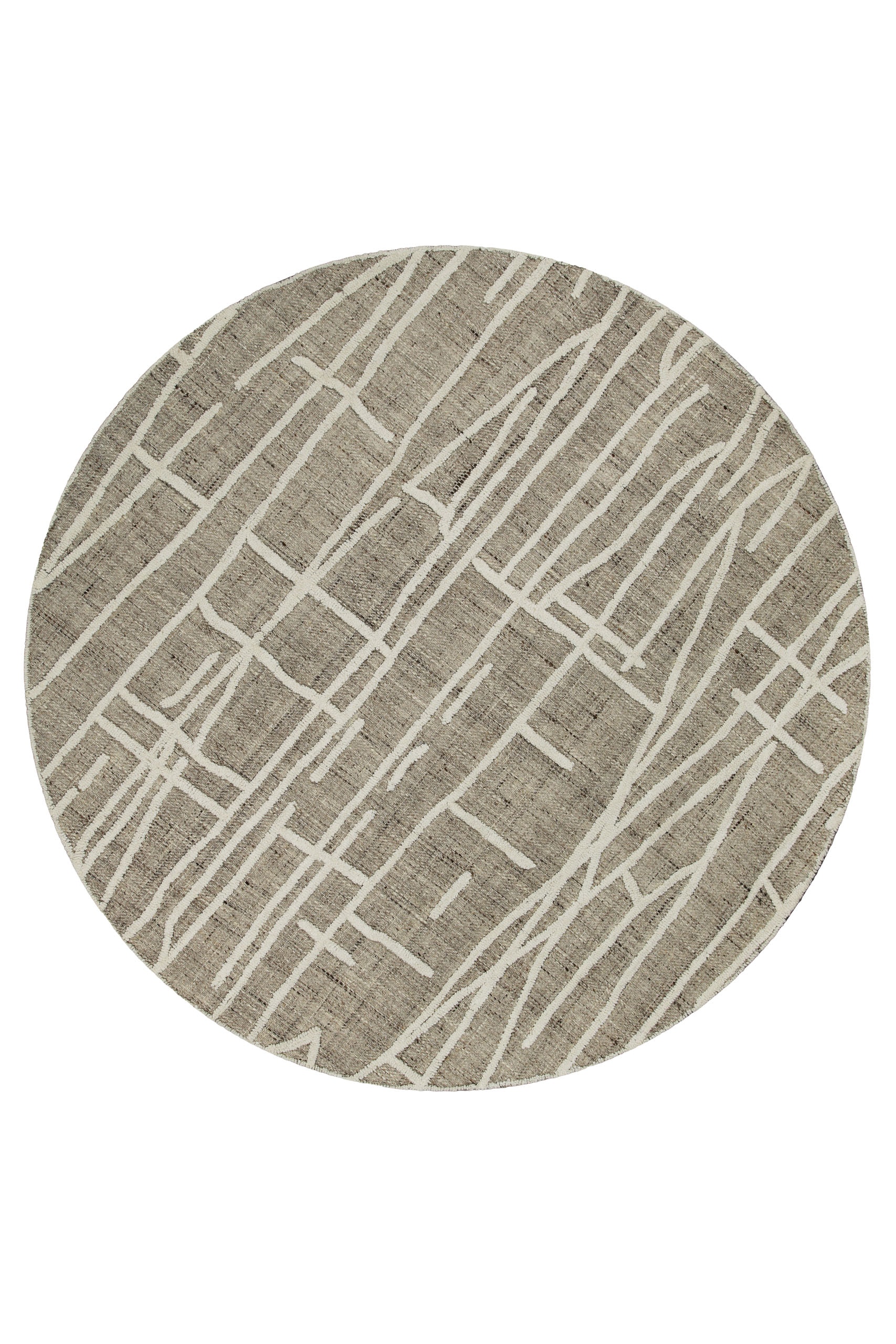 Wecon home Teppich »Hamptons TWENTYFIVE«, rund, 10 mm Höhe, Kurzflor, Wohnzimmer, Schlafzimmer, elegant, robust, abstraktes Design
